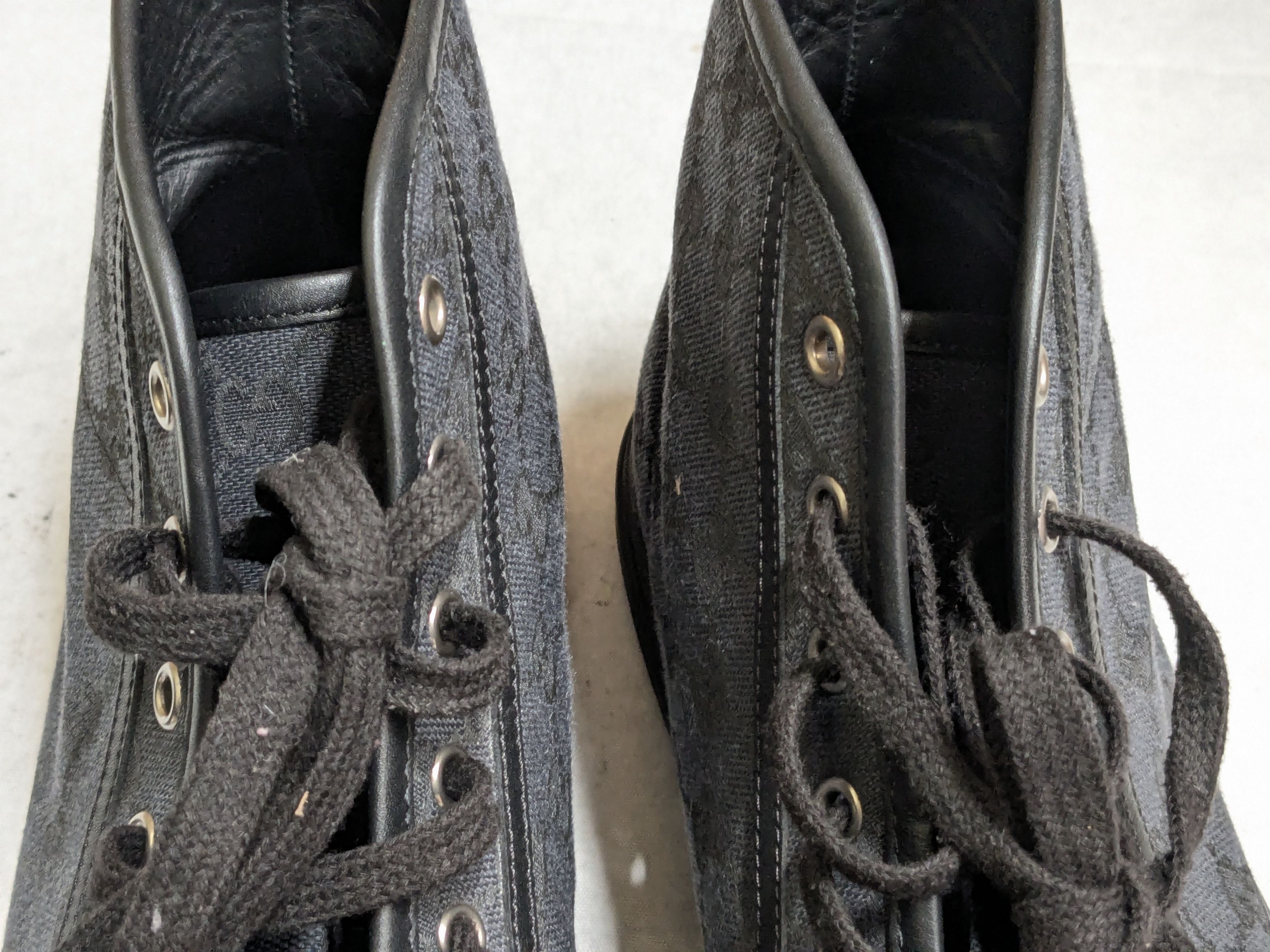 Gucci Gucci Monogram Sneakers Black 11.5 High Tops Size US 11.5 / EU 44-45 - 7 Thumbnail
