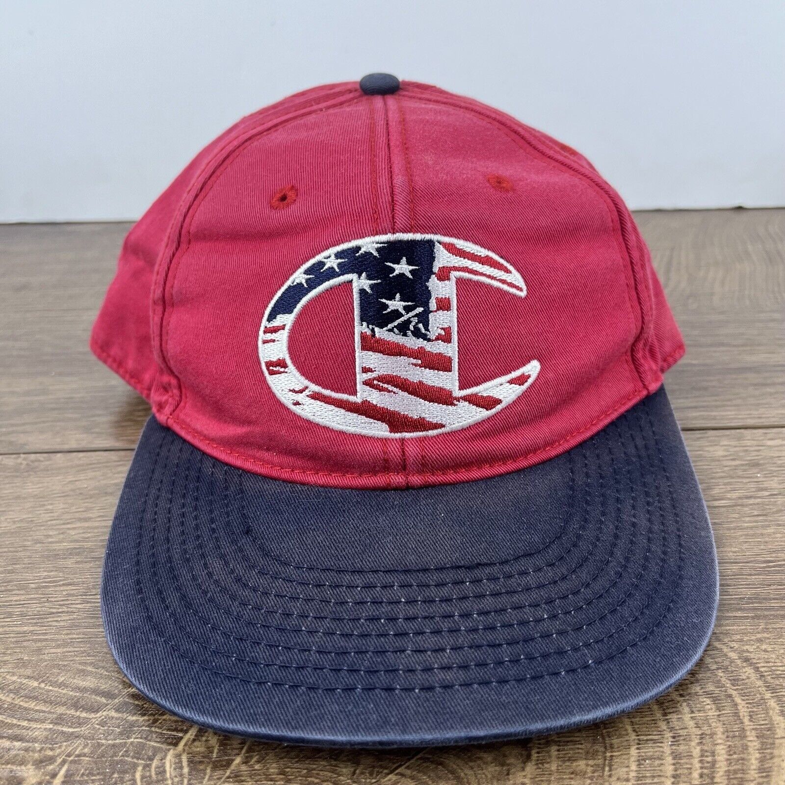 Champion Champion Brand Hat Champion Snapback Adjustable Hat Red Hat Size ONE SIZE - 5 Thumbnail