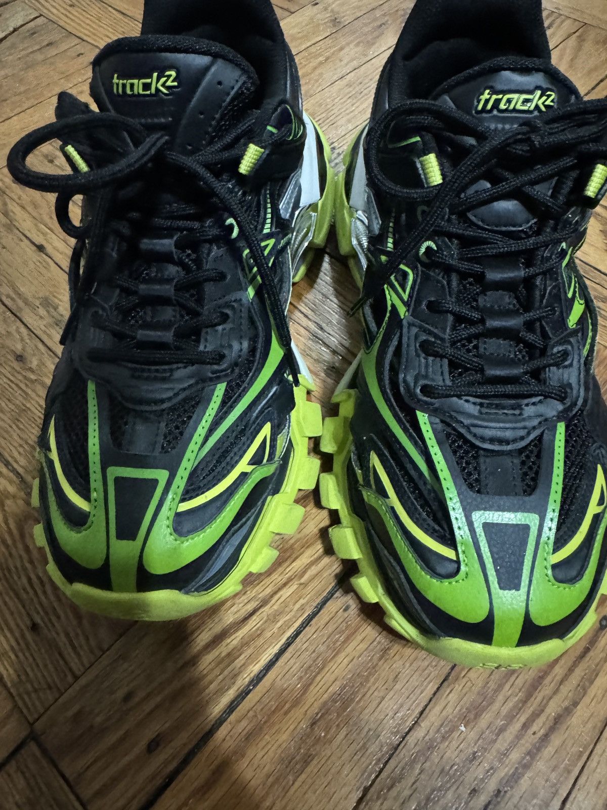 Balenciaga balenciaga track2 black and green Size US 9 / EU 42 - 5 Thumbnail