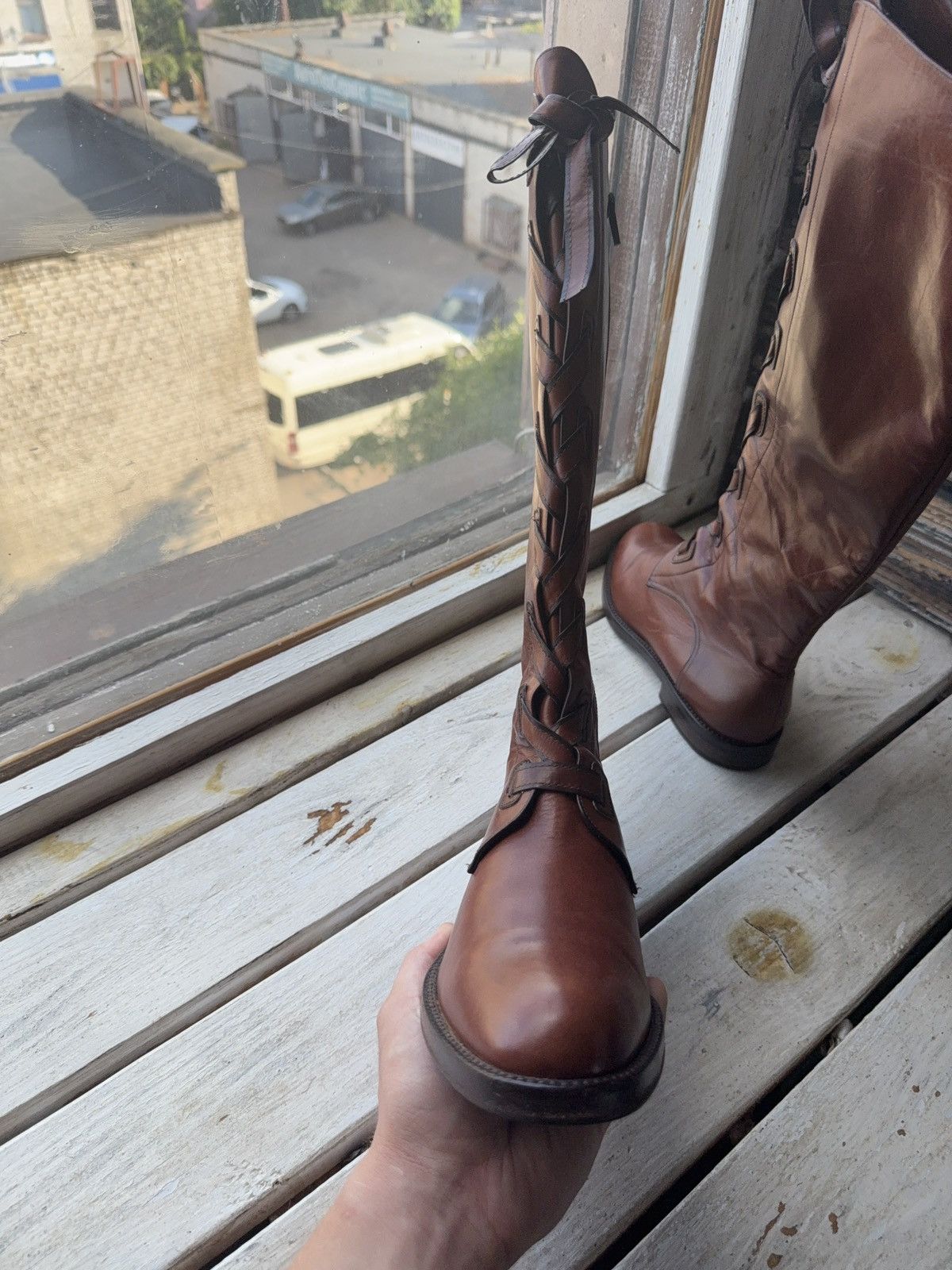 Bally Luxury 00s Bally Vintage Cowgirl Western High Boots 36 1/2 Size US 6 / IT 36 - 4 Thumbnail