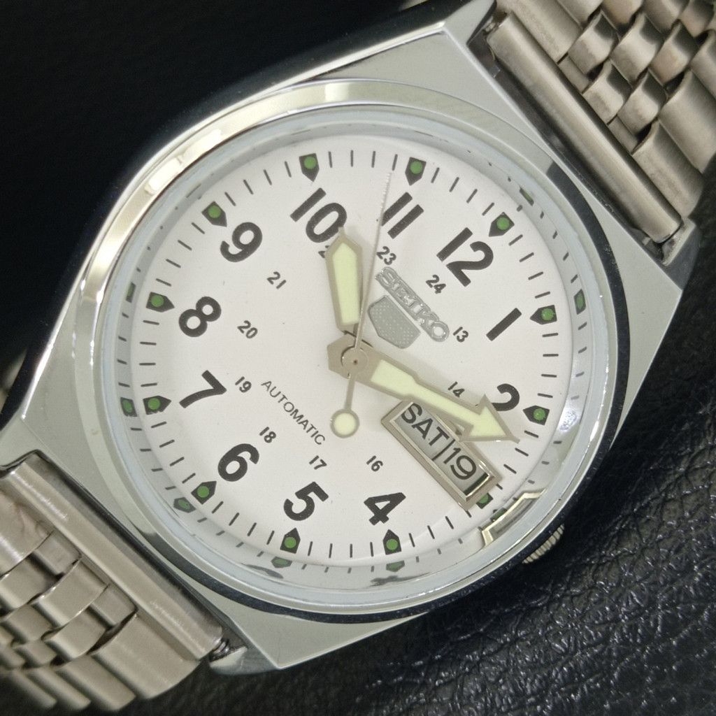 Seiko REFURBISHED VINTAGE SEIKO 5 AUTO JAPAN MENS WATCH a441709 Size 38 - 1 Thumbnail
