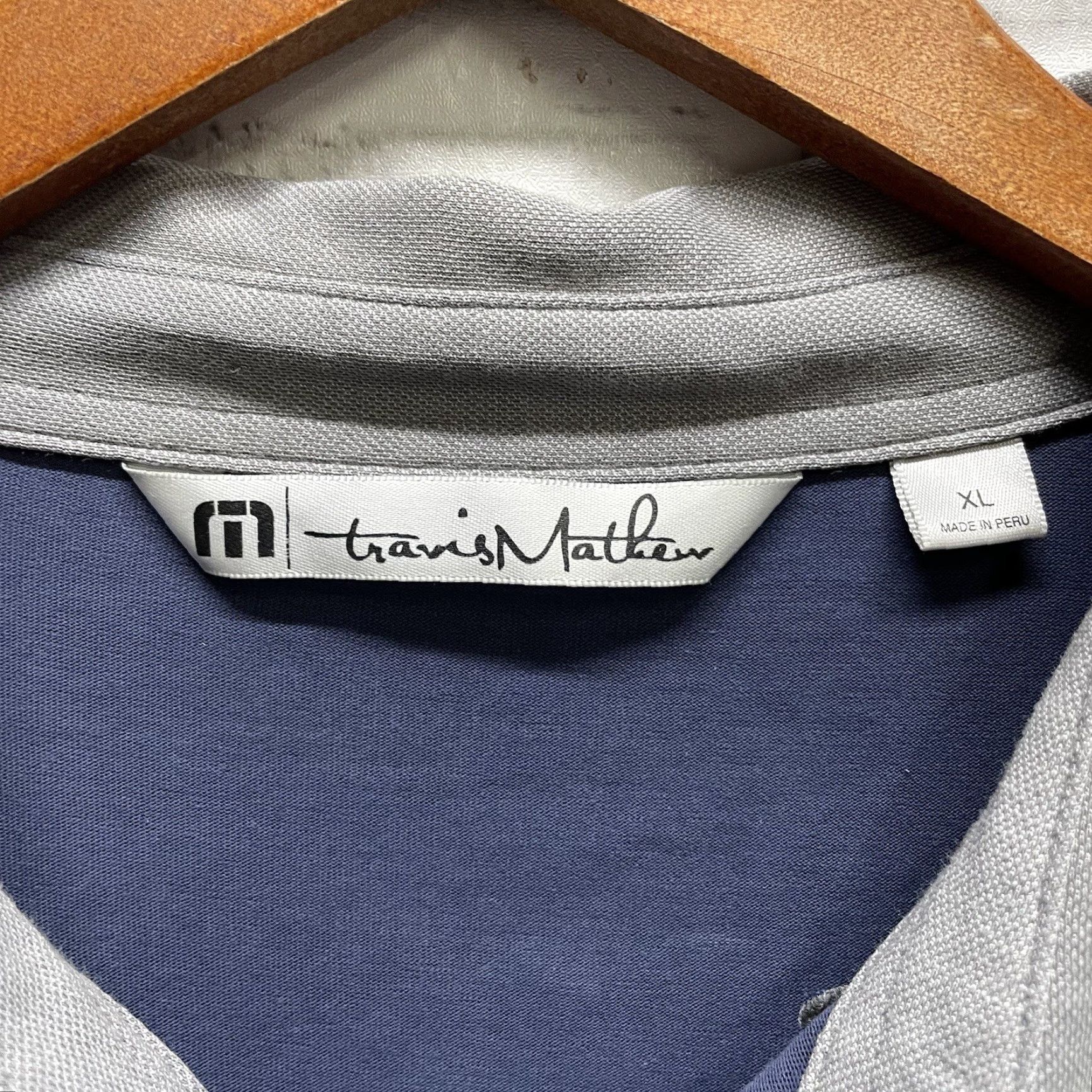 TravisMathew Travis Mathew Polo Shirt Mens Golf Dark Blue XL Stretchy Polo Shirt Classic Regular Size Size US XL / EU 56 / 4 - 4 Thumbnail