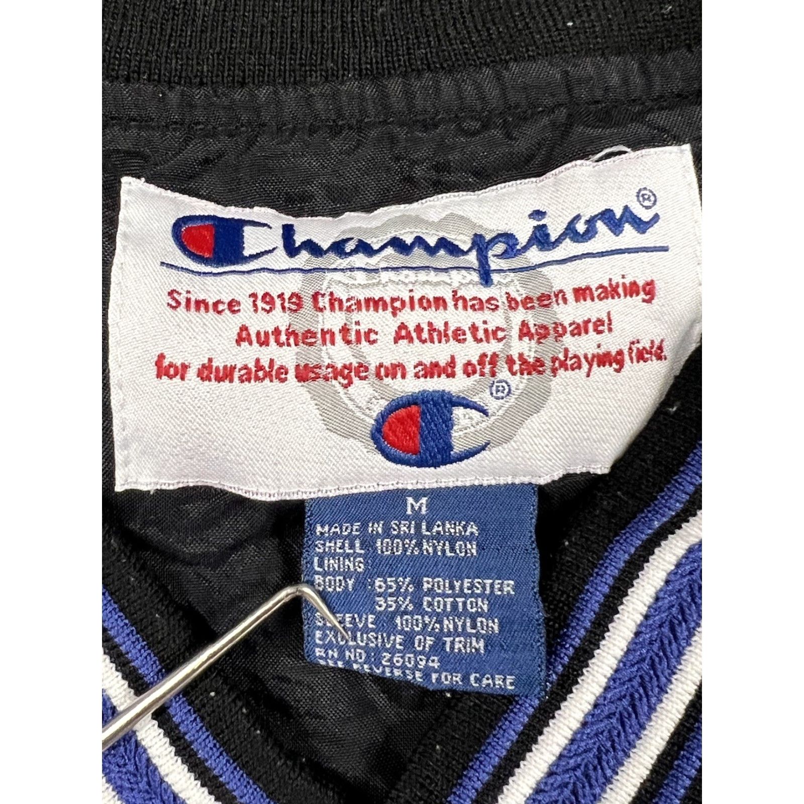 Champion VINTAGE Champion Nylon Windbreaker Tulsa Men’s M Blue Windbreaker Jacket Spring Fall Winter Mens Size US M / EU 48-50 / 2 - 6 Thumbnail