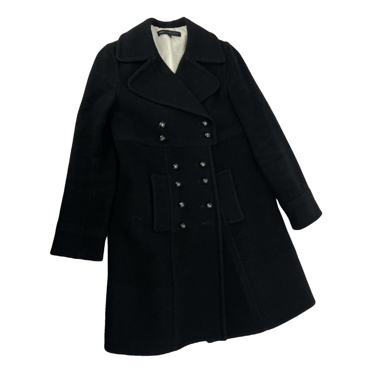 Marc Jacobs Anthracite Wool Trench Coat Size XS / US 0-2 / IT 36-38 - 1 Thumbnail