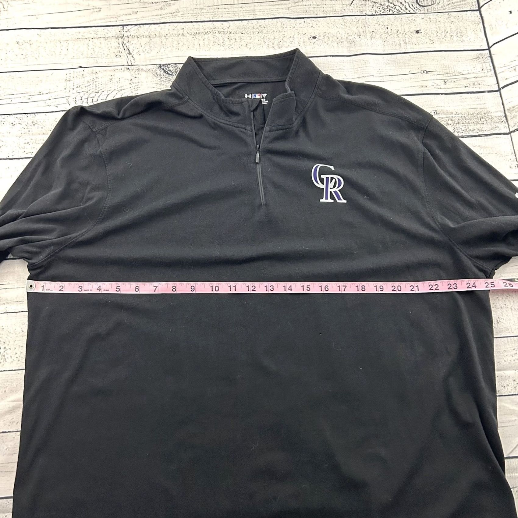 Under Armour Under Armour Heatgear Colorado Rockies Pullover 1/4 Zip Jacket Men's 2XL Black Size US XXL / EU 58 / 5 - 5 Thumbnail
