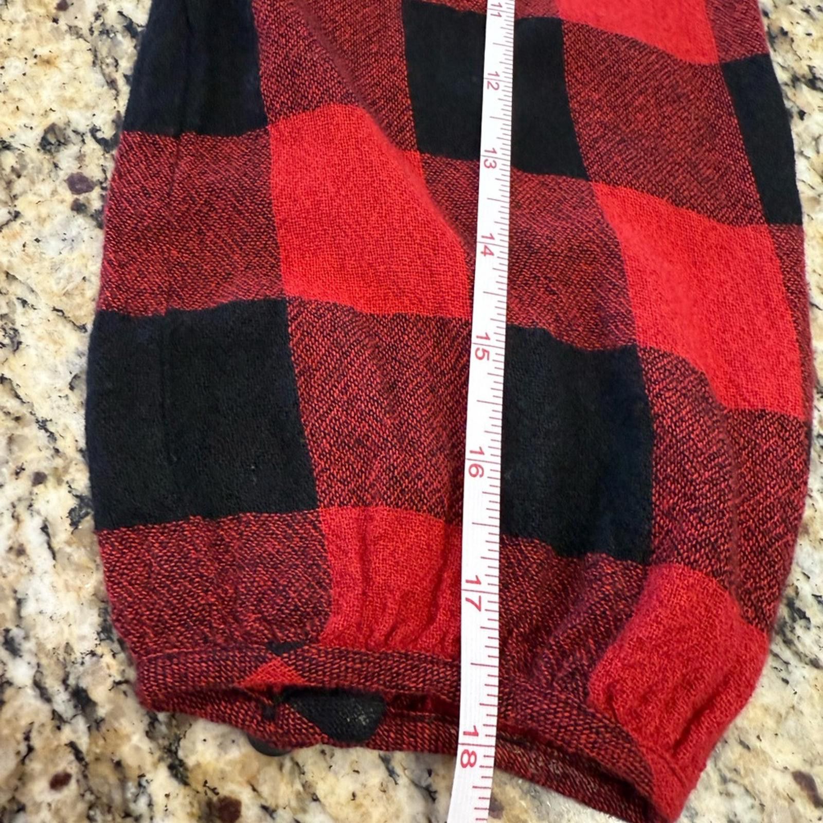 Madewell Madewell red black plaid flannel wool blend midi dress SZ SM Size S / US 4 / IT 40 - 11 Thumbnail