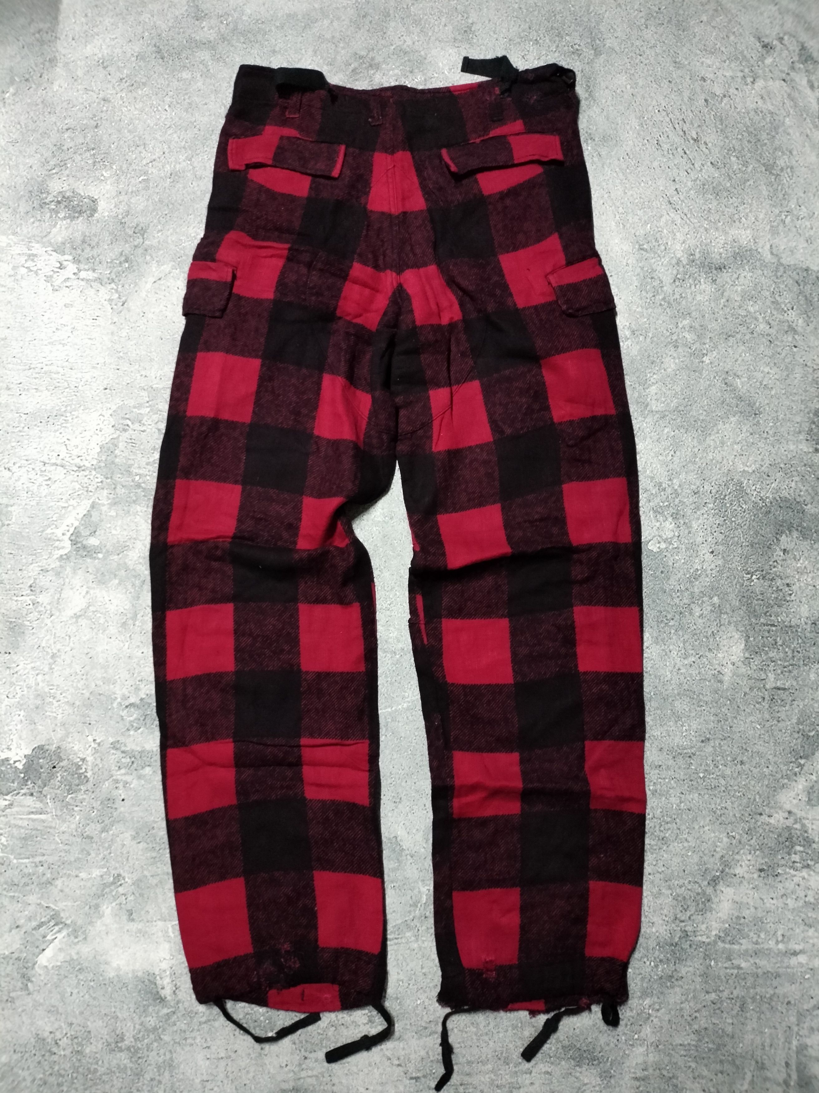 Beauty Beast × General Research × Japanese Brand 1999 General Research Retro punk Multicargo Flanel pants Size US 32 / EU 48 - 2 Thumbnail