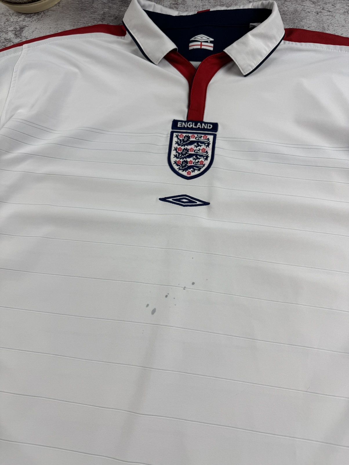 Umbro 00S England 2 in 1 2003/2004/2005 Football Jersey Shirt Tee Size US XL / EU 56 / 4 - 15 Thumbnail
