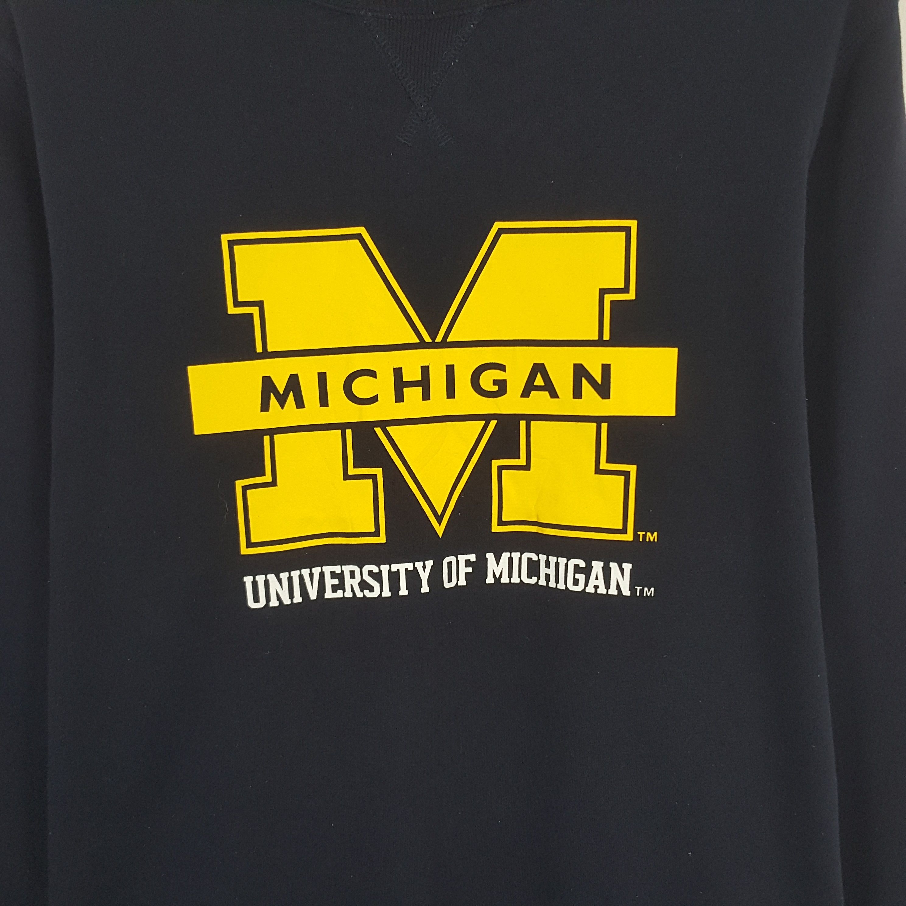 GU × Vintage Vintage University Of Michigan Sweatshirt Size US M / EU 48-50 / 2 - 2 Thumbnail