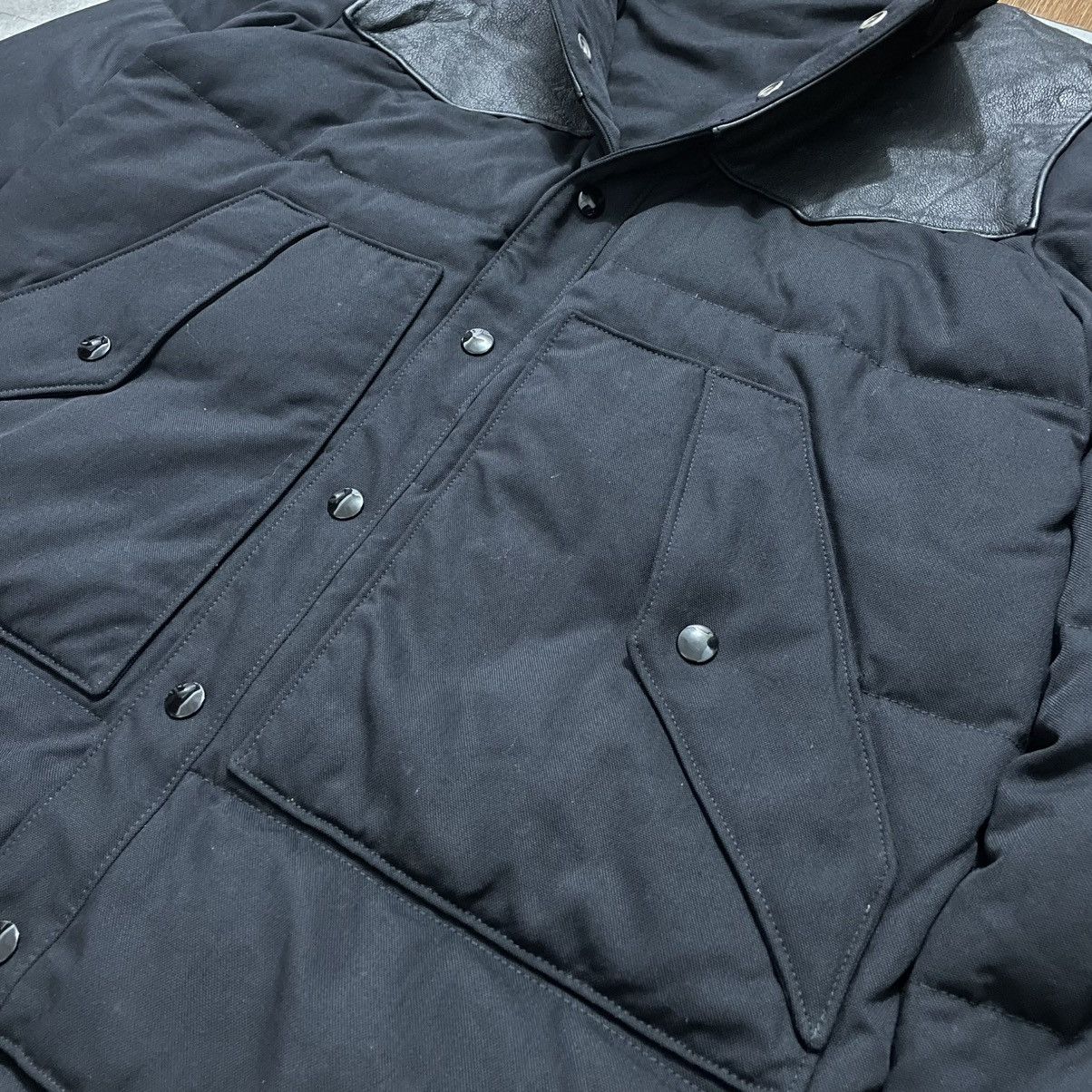 Saint Laurent Paris Saint Laurent Mix Leather Puffer Goose Down Jacket Size US S / EU 44-46 / 1 - 4 Thumbnail