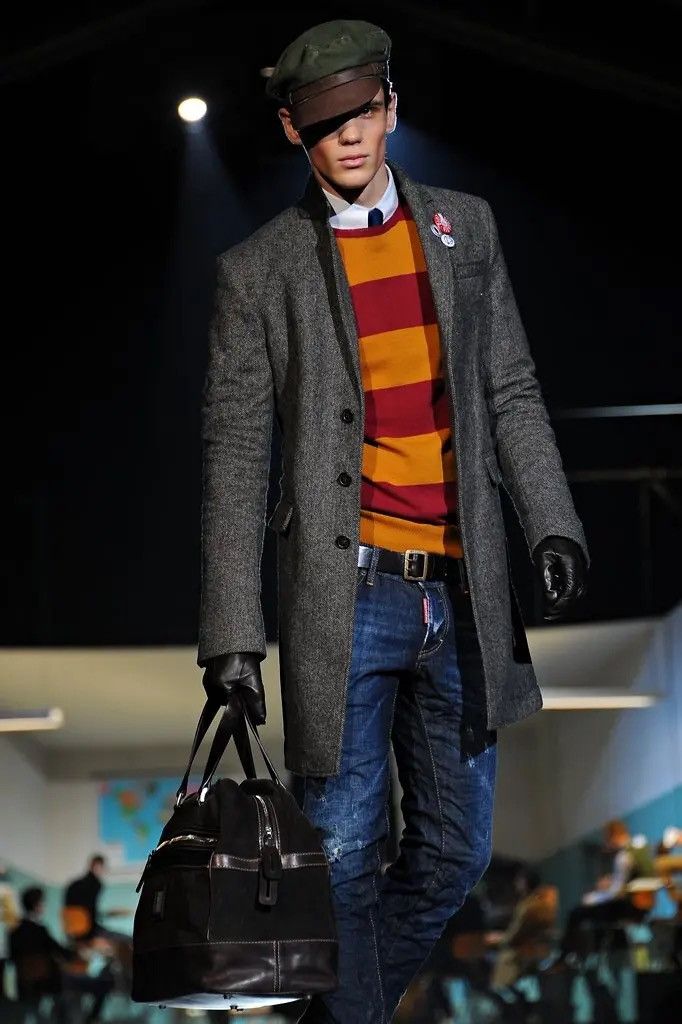 Dsquared2 Dsquared2 aw12 Runway Gray Chesterfield Wool Coat Size US S / EU 44-46 / 1 - 2 Thumbnail