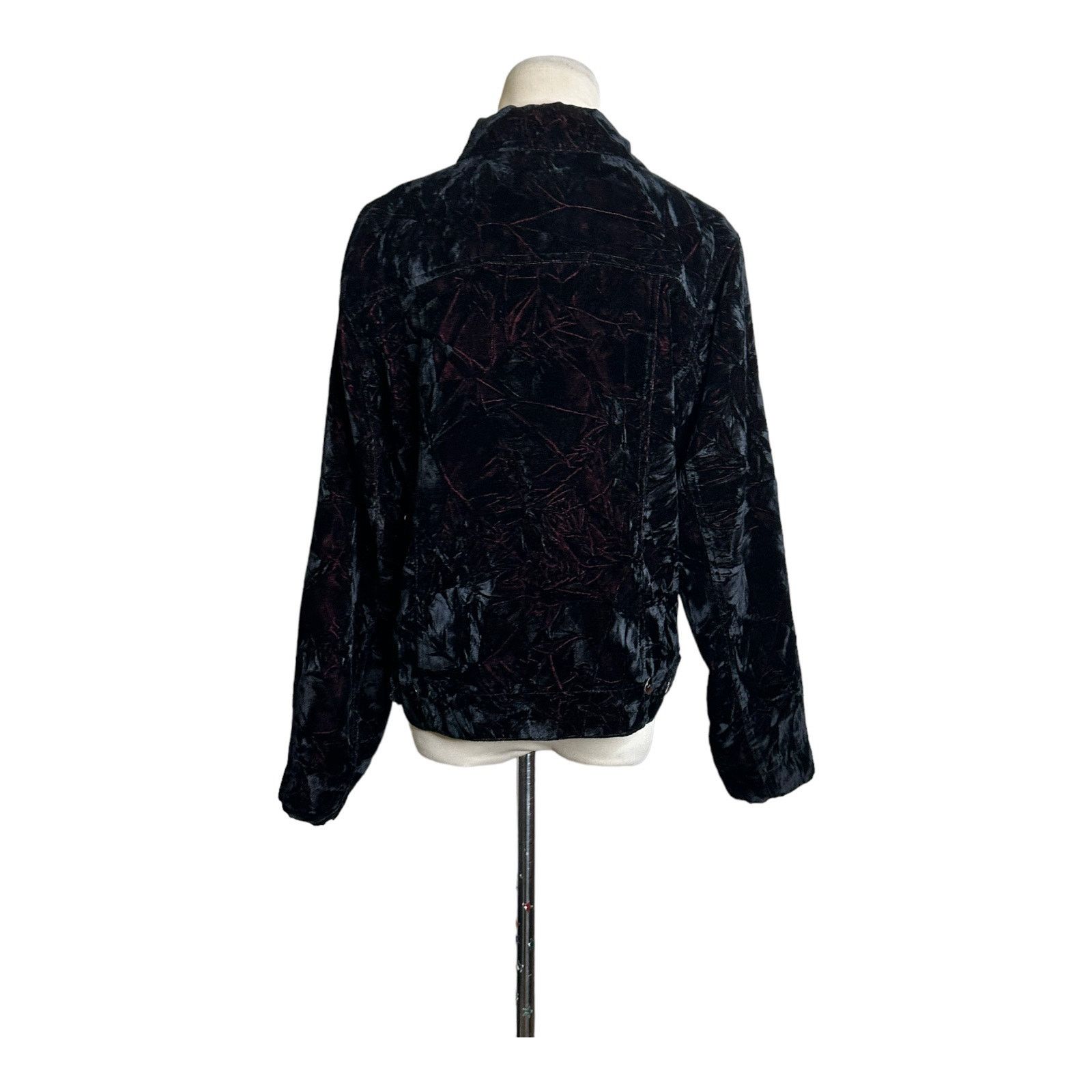 Chicos Chico's Design crushed velvet button jacket size 1 - M Size M / US 6-8 / IT 42-44 - 2 Thumbnail
