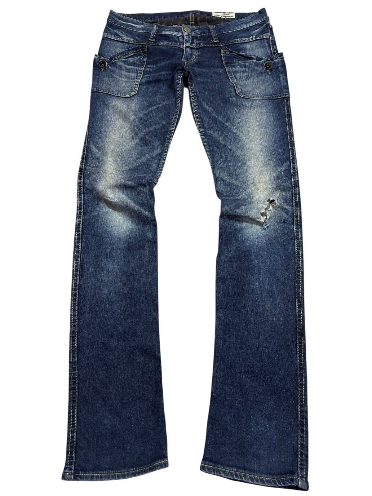 Japanese Brand Vtg Antgauge SP Distressed Skinny Jeans Size US 30 / EU 46 - 1 Thumbnail