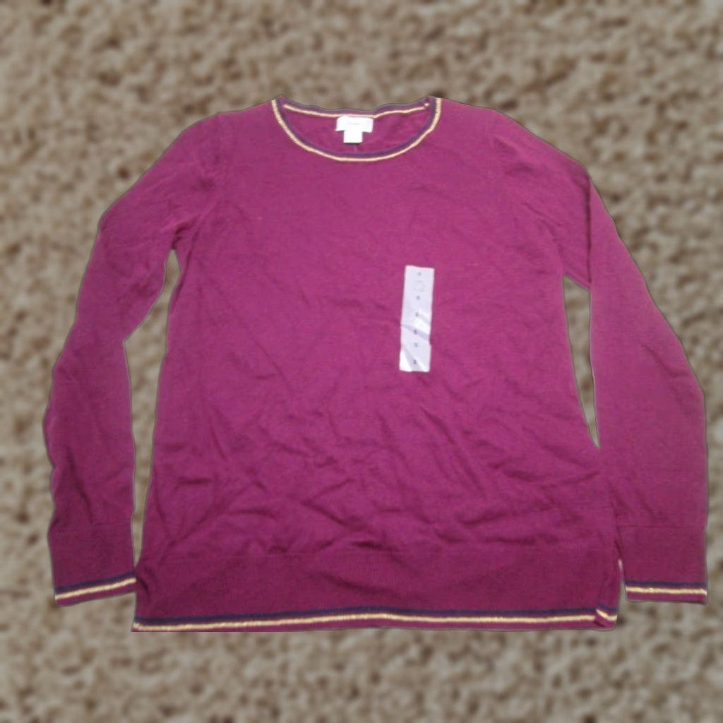 Old Navy Old Navy Womens Sweater Purple Crew Neck Long Sleeve Pullover S Casual NWT Size S / US 4 / IT 40 - 1 Thumbnail