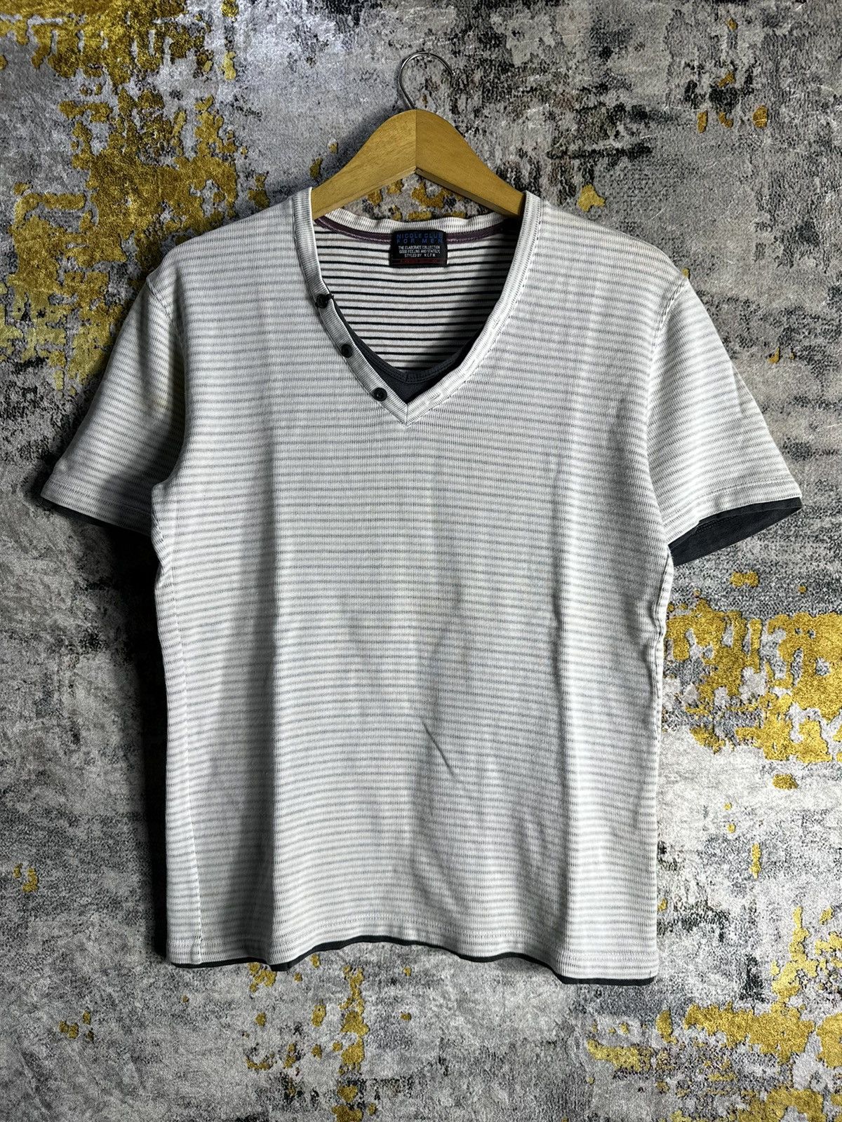Nicole Club NICOLE CLUB FOR MEN DOUBLE LAYER SHORTSLEEVE IFSIX LGB STYLE Size US M / EU 48-50 / 2 - 3 Thumbnail