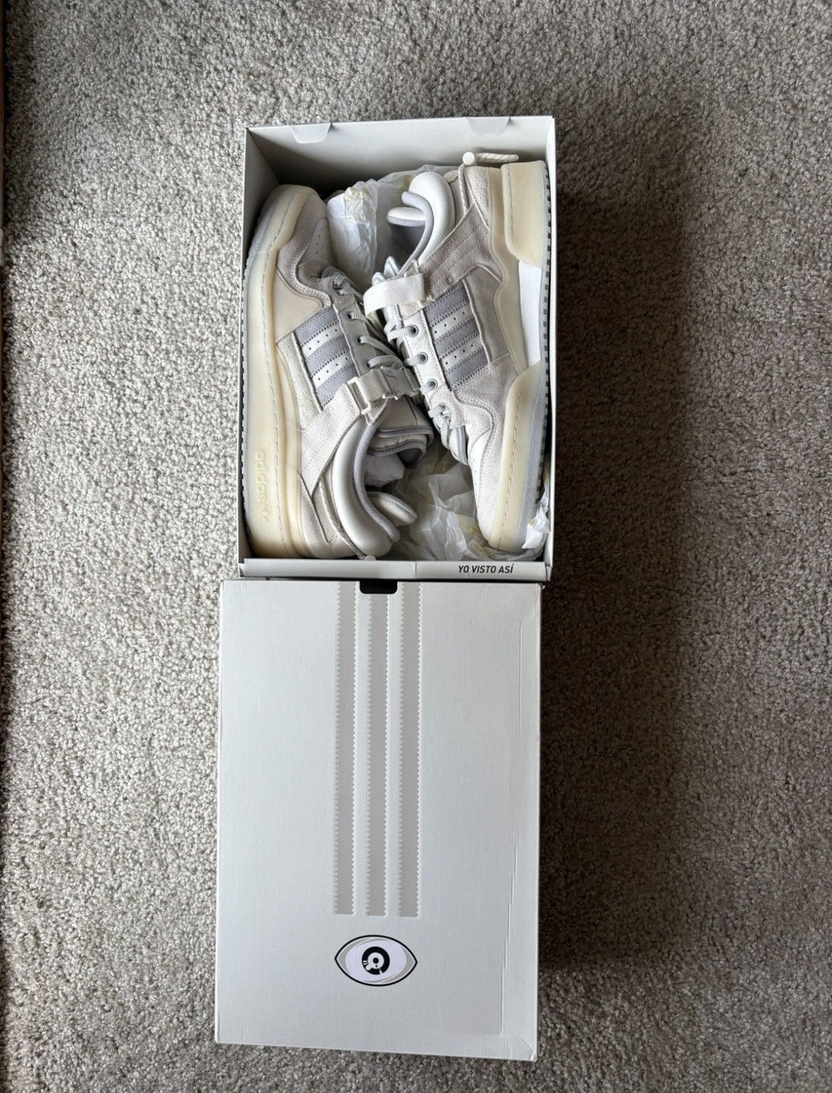 Adidas Bad Bunny Adidas Forum Buckle Low US Men’s Size 12.5 Size US 12.5 / EU 45-46 - 1 Thumbnail