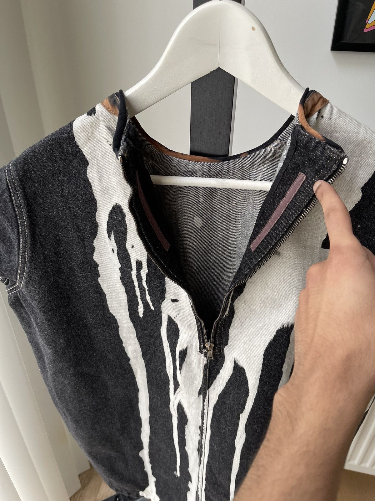 Rick Owens × Rick Owens Drkshdw Rick Owens Drkshdw Mastodon FW16 Bleach/Vomit Denim Top Size US M / EU 48-50 / 2 - 9 Thumbnail