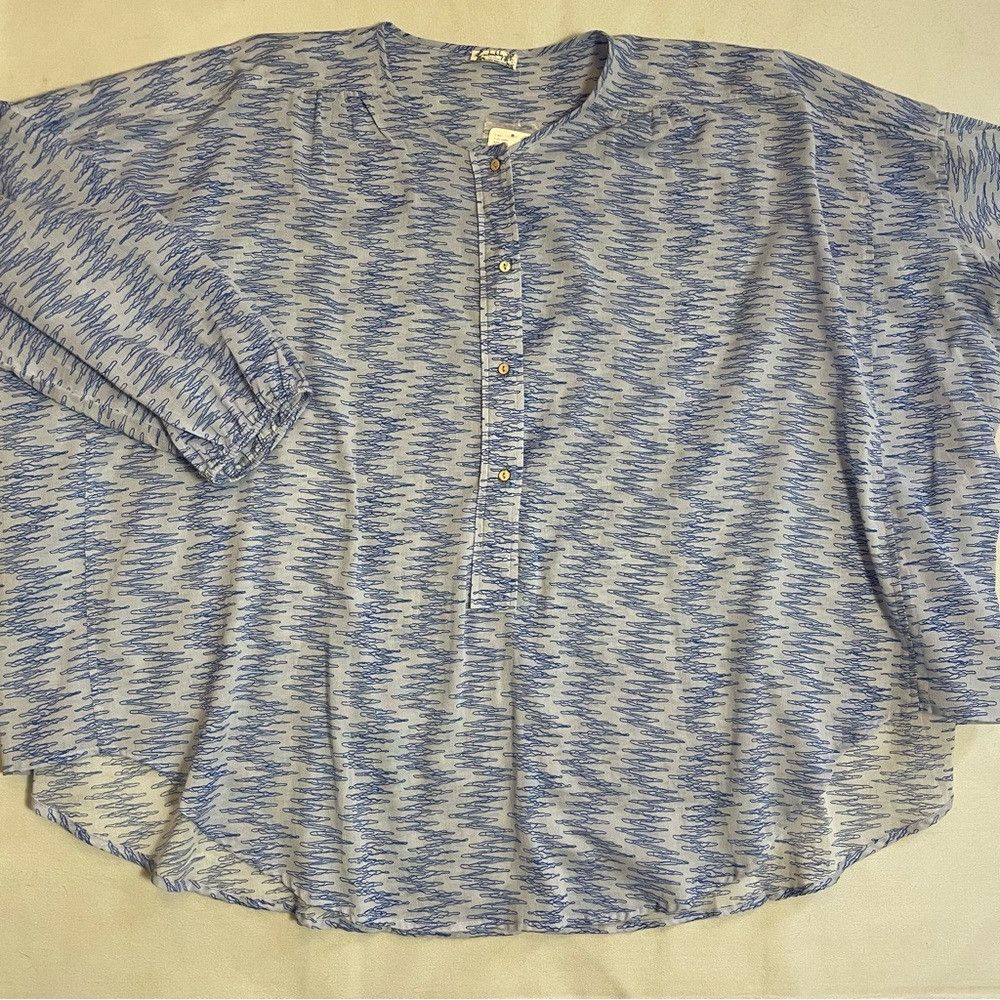 Free People NWT New Free People Blooms For You Sleep Long Sleeve Blue Size S / US 4 / IT 40 - 8 Thumbnail