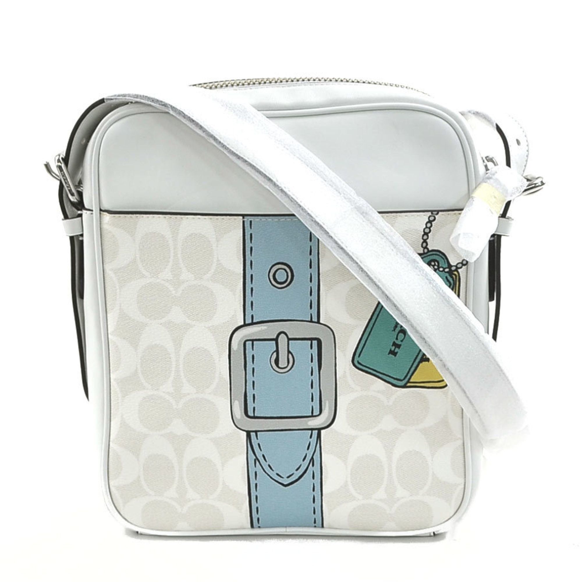 Coach Coach shoulder bag leather white men's women's h30479k Size ONE SIZE - 1 Thumbnail