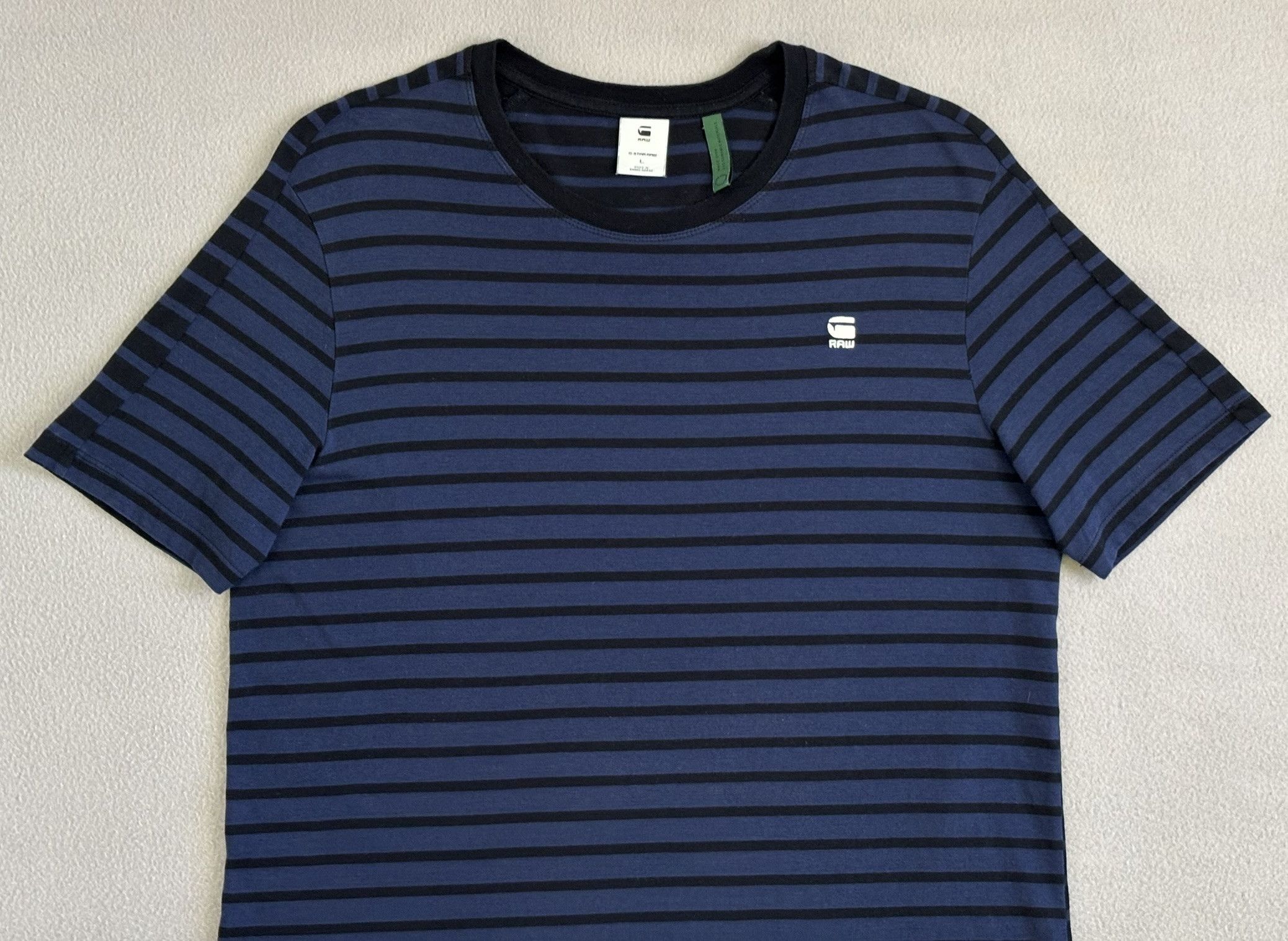 G-Star G Star Raw Stripes T-shirt Size L Size US L / EU 52-54 / 3 - 6 Thumbnail