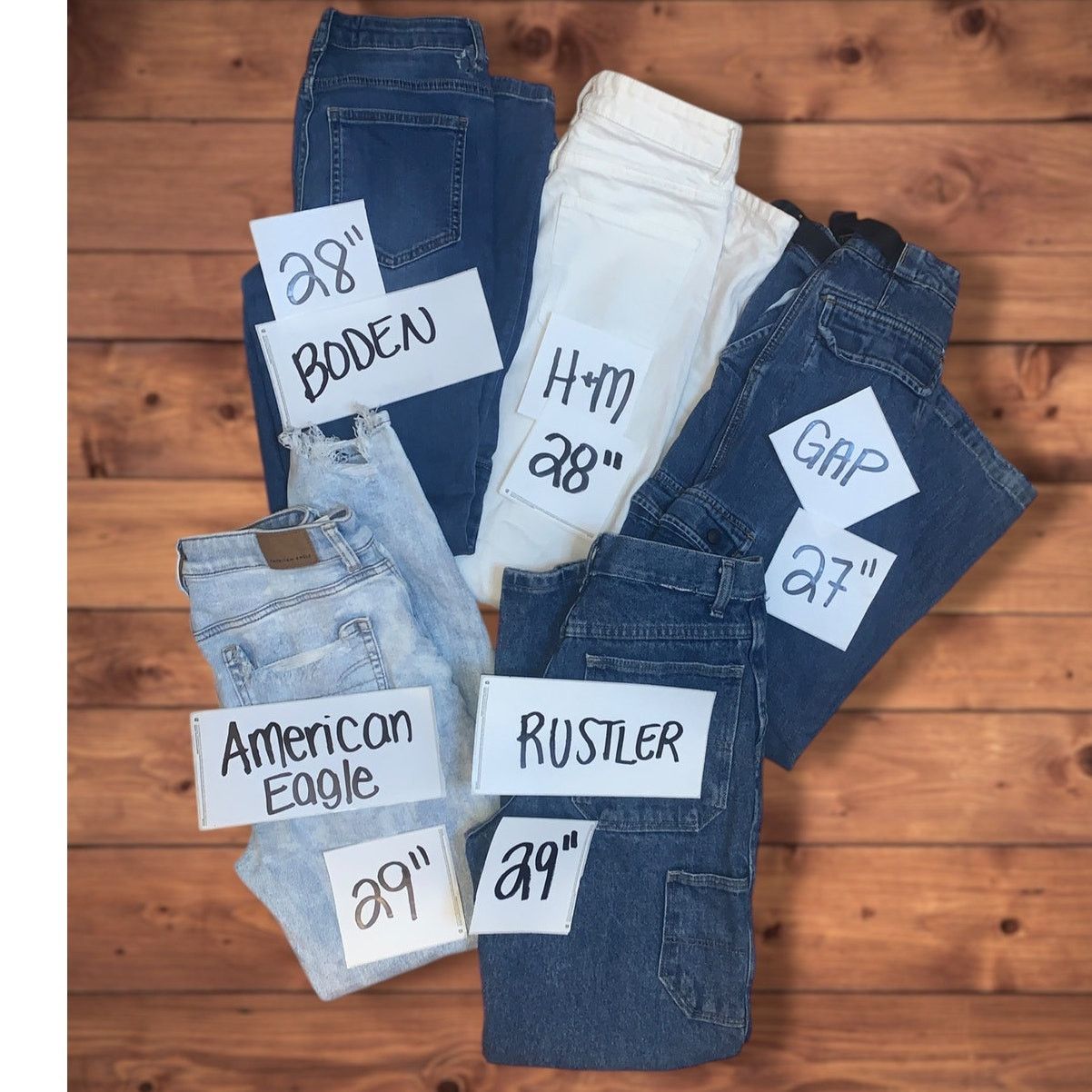 American Eagle Outfitters 6pair Jeans Fashion Nova, American Eagle, etc. Wide & Skinny Size 28" / US 6 / IT 42 - 1 Thumbnail