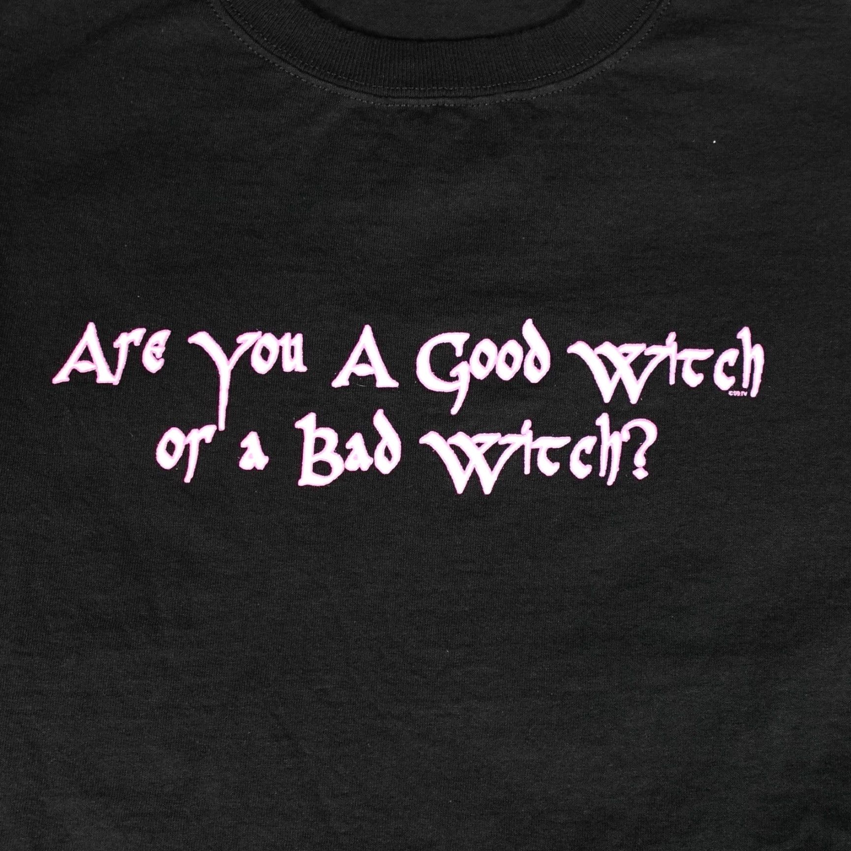 Vintage VINTAGE Halloween Witch T-Shirt Black Mens Large 90s Graphic Print Crewneck Cotton Size US L / EU 52-54 / 3 - 2 Thumbnail