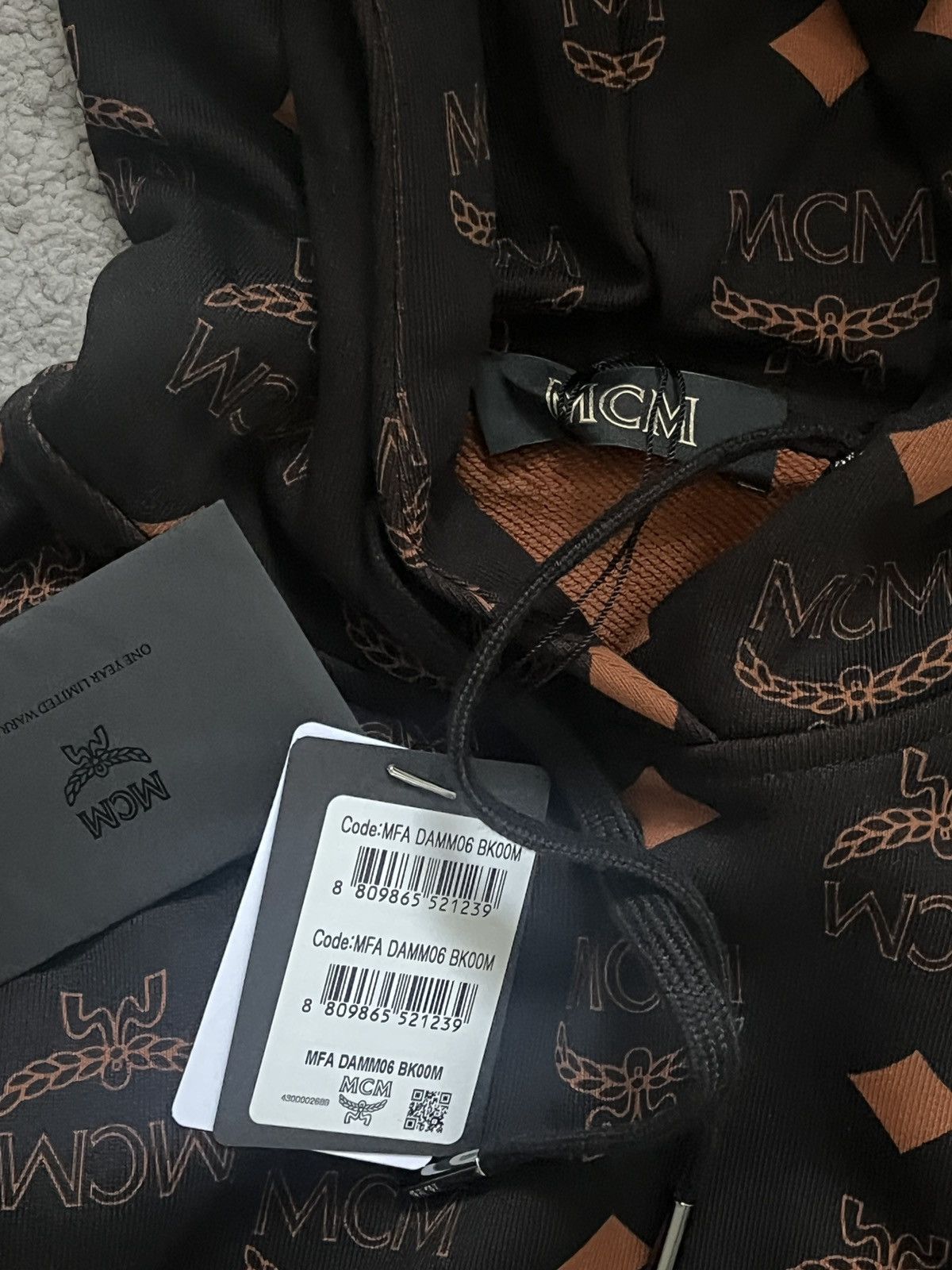 MCM Black Mcm Pattern hoodie Size US S / EU 44-46 / 1 - 2 Thumbnail