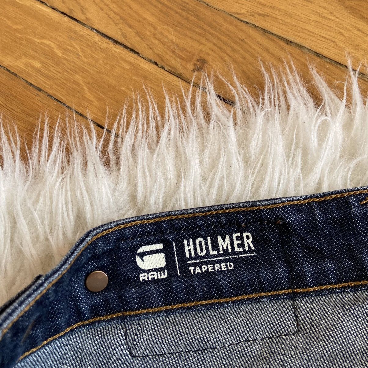 G-Star × Japanese Brand 📌 G Star Raw Holmer Tapered Y2k Denim Jeans Size US 32 / EU 48 - 12 Thumbnail