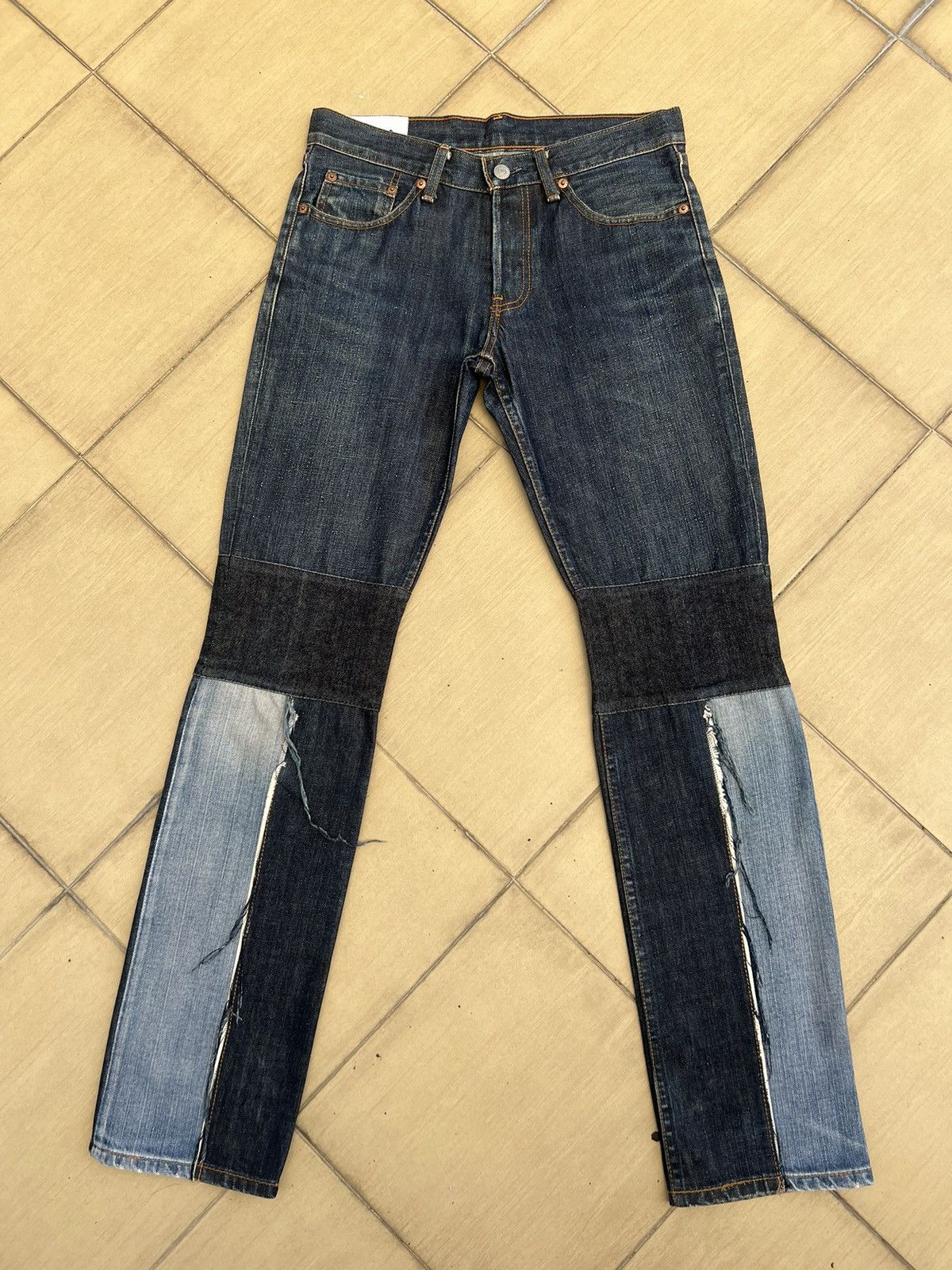 Levi's NOMA t.d. X Levi’s Rebuild Denim Patchwork Jeans Size US 28 / EU 44 - 1 Thumbnail