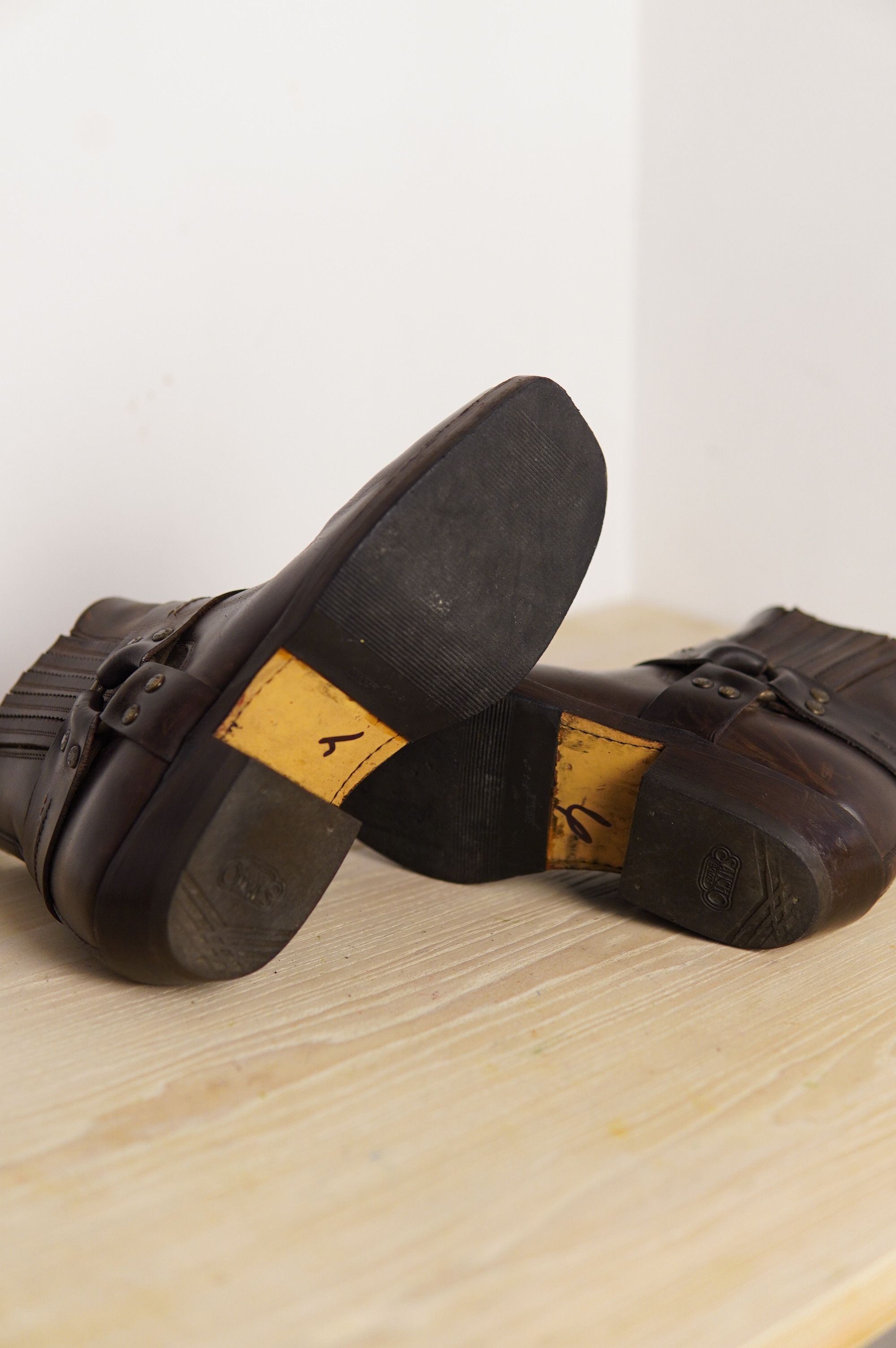 Sancho Boots Sancho Abarca 5049 Shorty Style Brown Cowboy Boots 38EU Size US 7 / IT 37 - 10 Thumbnail