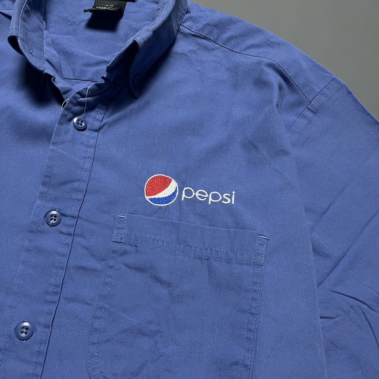 Pepsi × Vintage Vintage 90's Pepsi Work Shirt Size US XL / EU 56 / 4 - 3 Thumbnail
