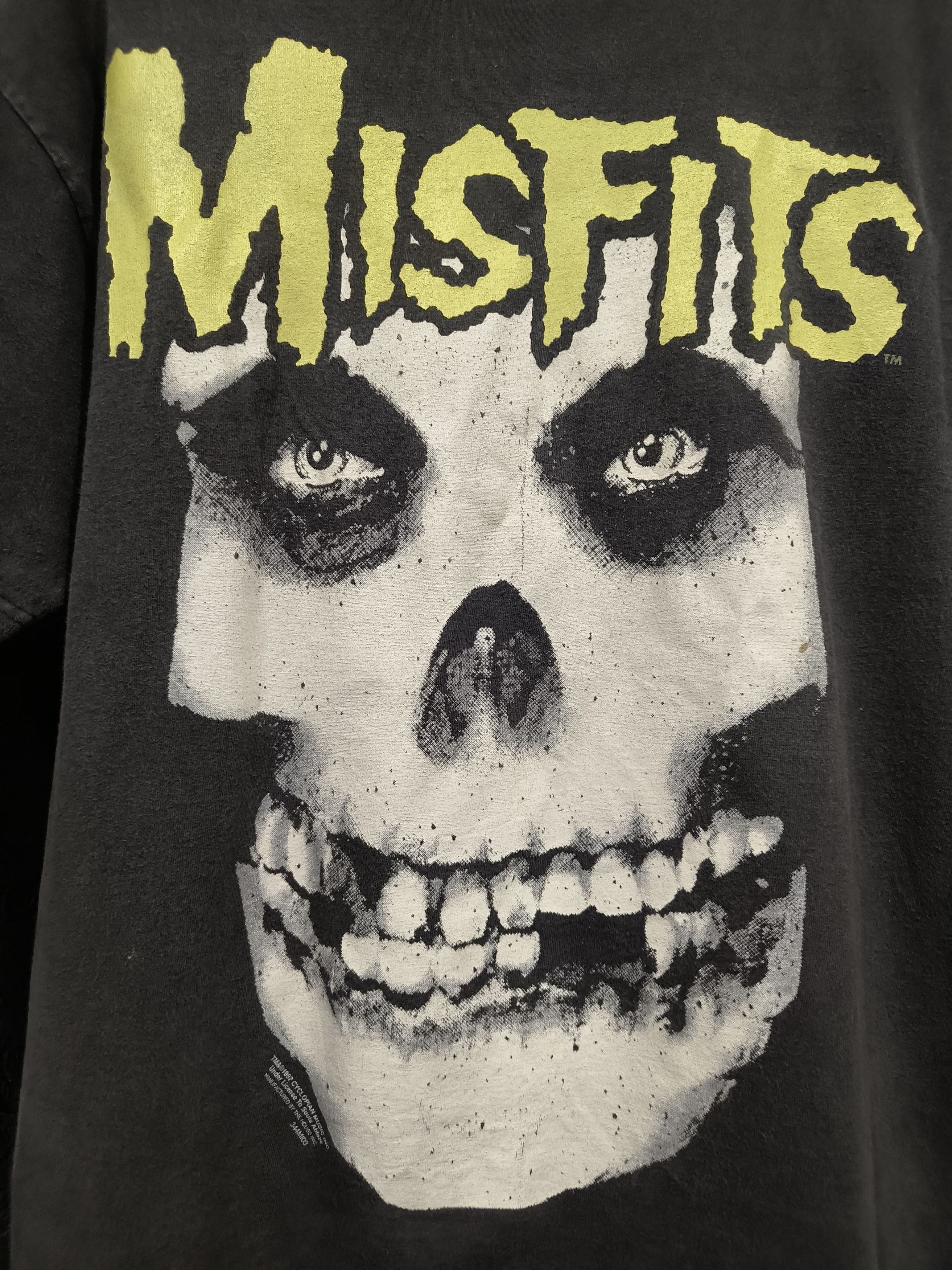 Misfits Vintage 90s Misfits "Cyclopean music" Souls ablaze shirt Size US XL / EU 56 / 4 - 2 Thumbnail