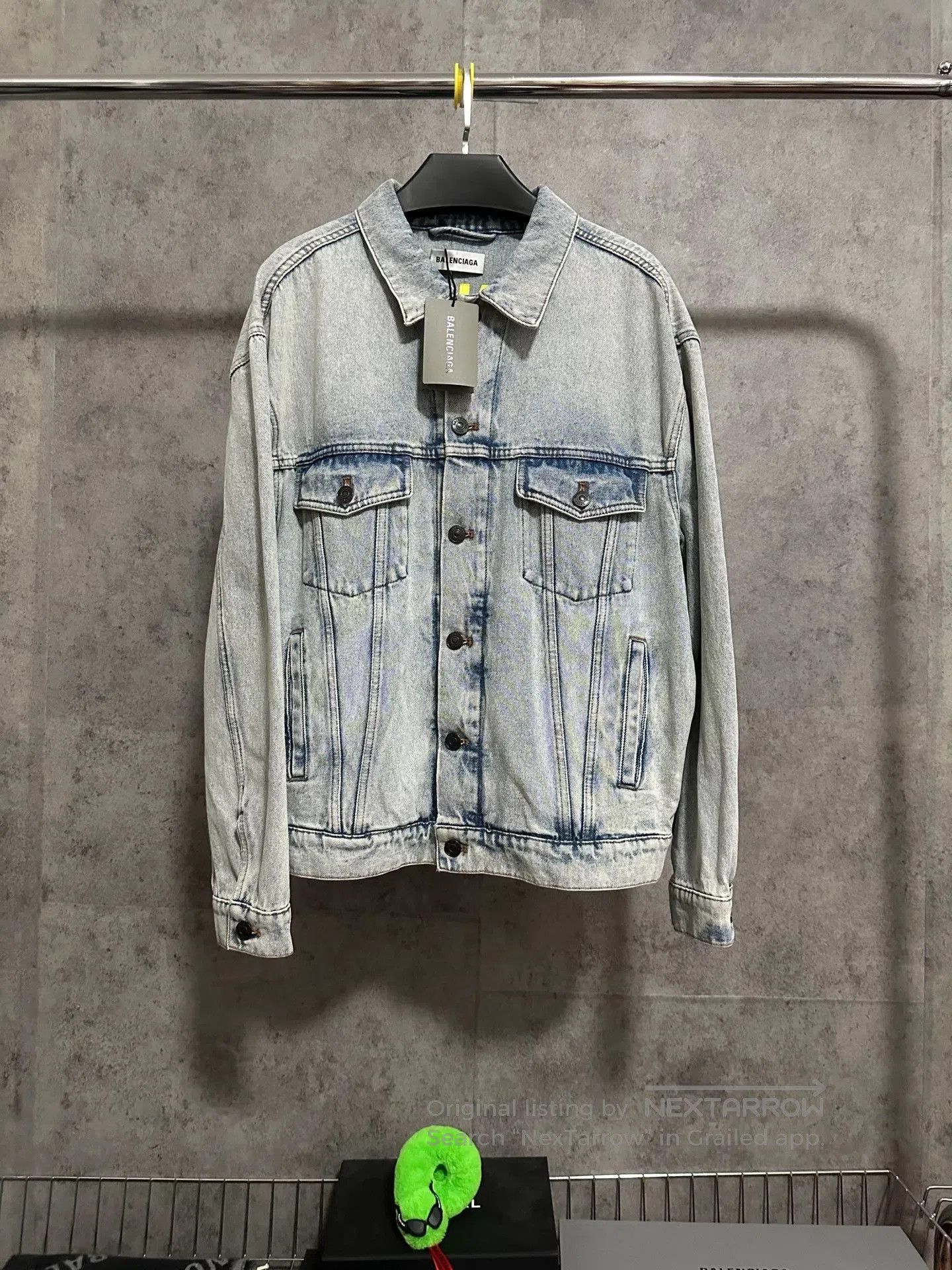 Balenciaga Balenciaga Embroidered Logo Denim Jacket. Size US M / EU 48-50 / 2 - 4 Thumbnail