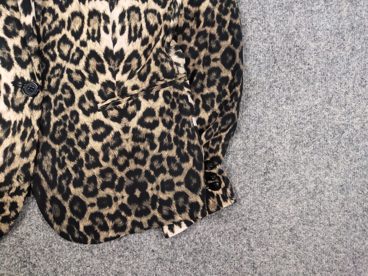 The Kooples The Kooples design Leopard print straight-cut Blazer Jacket Size S / US 4 / IT 40 - 6 Thumbnail