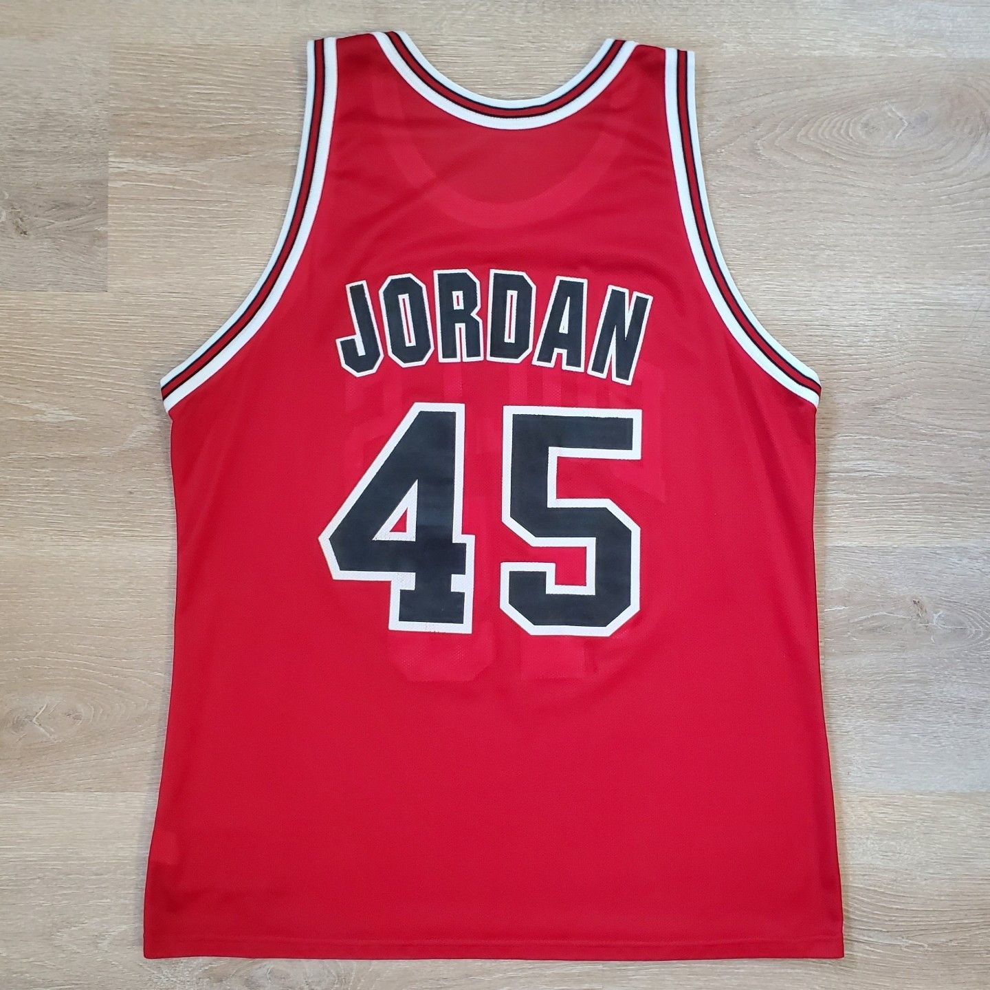 Champion Vintage 1995 Champion Jordan Chicago Bulls #45 NBA Jersey Size US XL / EU 56 / 4 - 4 Thumbnail