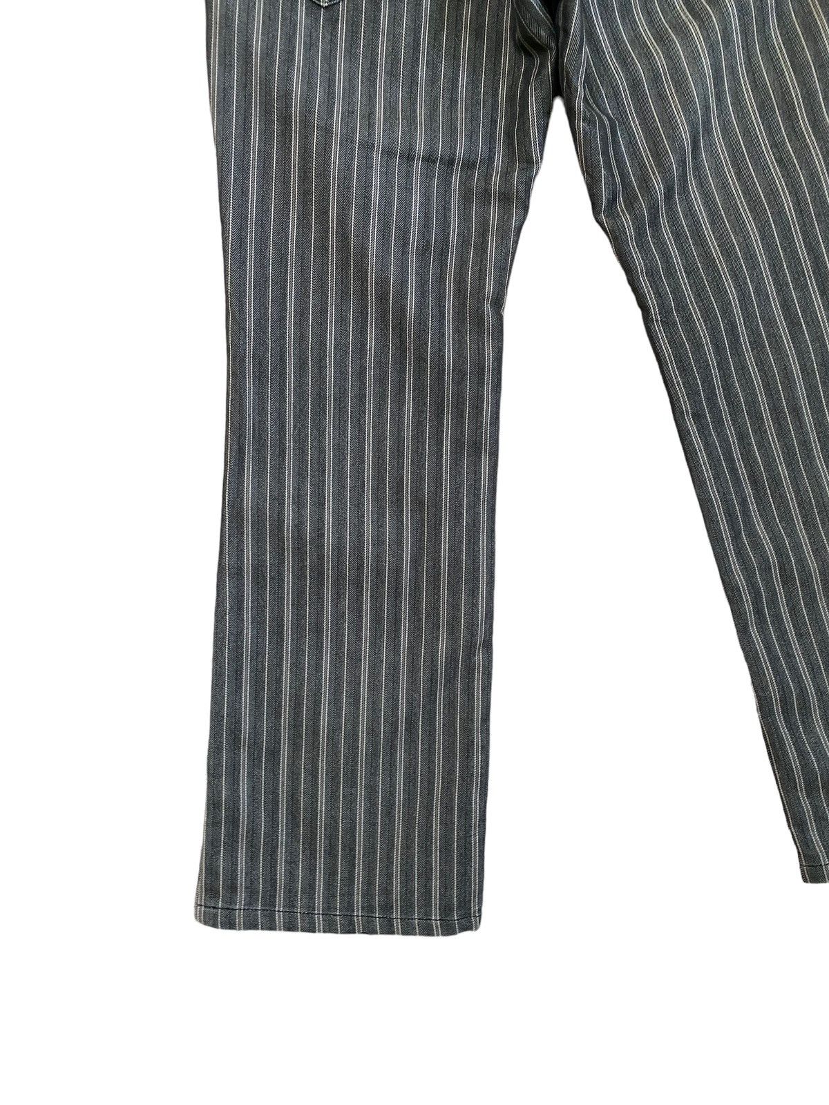 Designer × Japanese Brand × Vintage Flared Semantic Design Striped Bootcut Pant Size US 30 / EU 46 - 13 Thumbnail