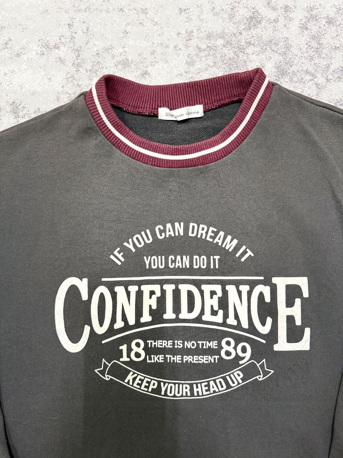 Vintage Vintage Confidence Brown Colar Sweatshirt Size US M / EU 48-50 / 2 - 6 Thumbnail