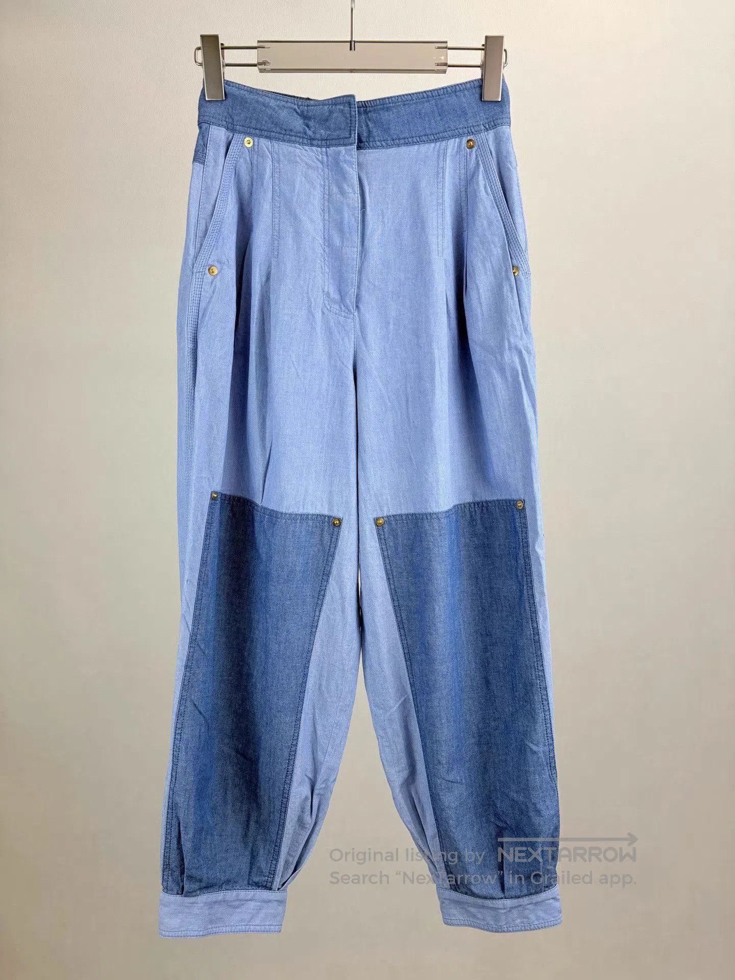 Loewe Blue Patchwork Casual Trousers Size 34. Size US 34 / EU 50 - 1 Thumbnail