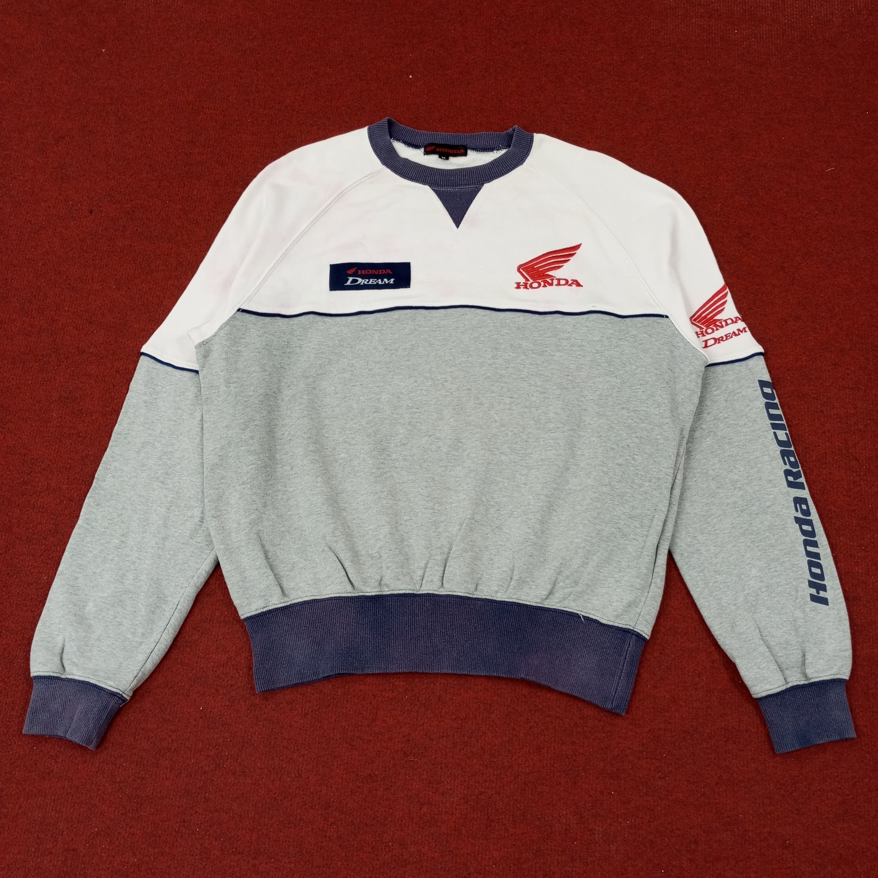 Honda × Vintage Honda Dream Racing Japanese Brand Sweatshirt c220n16 Size US M / EU 48-50 / 2 - 3 Thumbnail