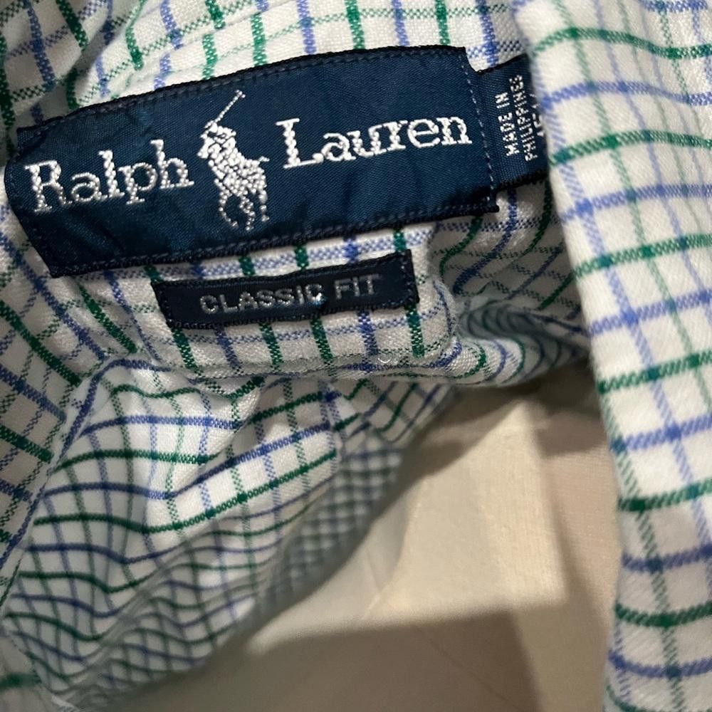 Polo Ralph Lauren Ralph Lauren Long Sleeve Classic Fit Shirt Mens Blue Aqua Size US M / EU 48-50 / 2 - 9 Thumbnail