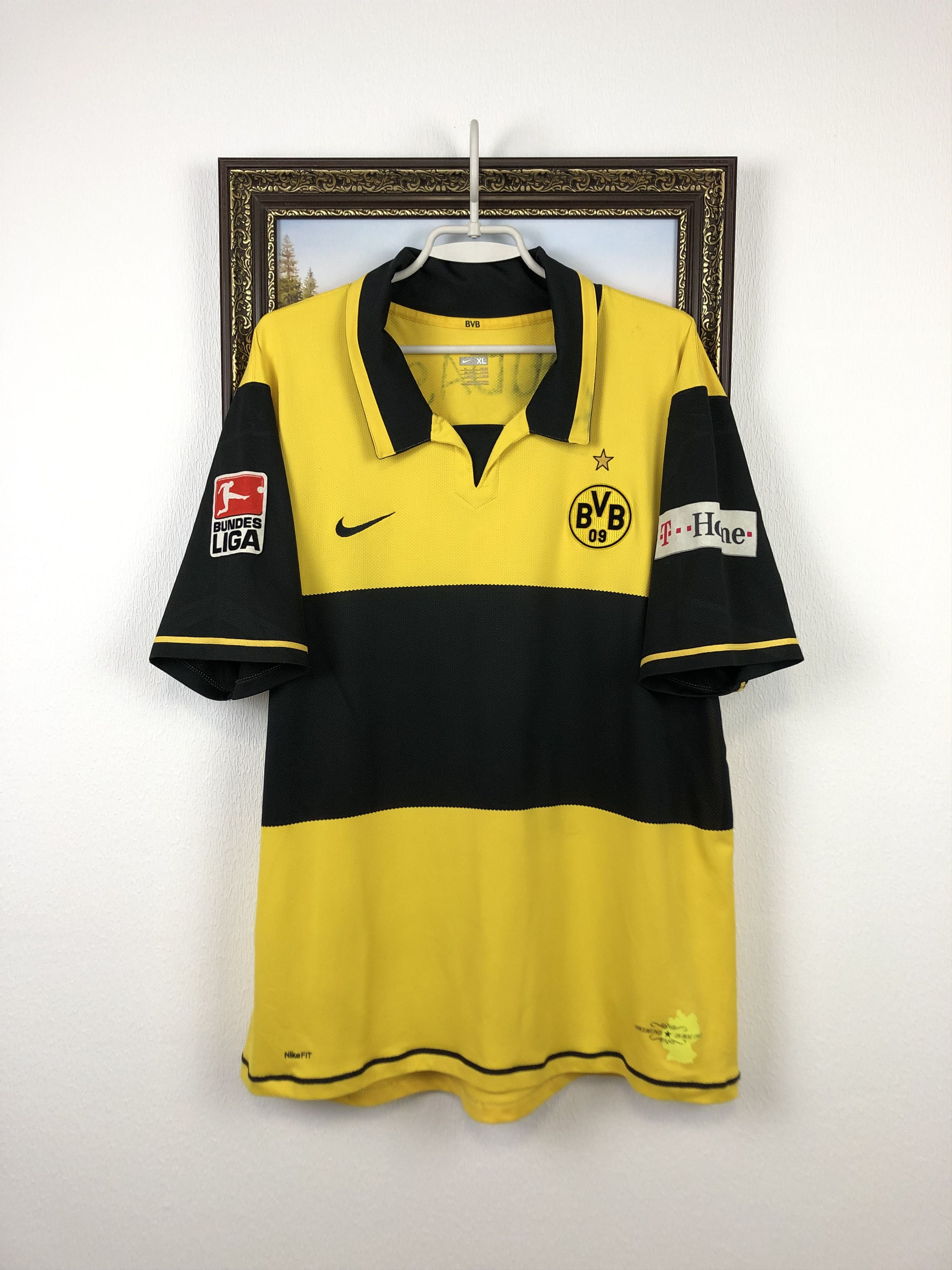 Nike × Vintage Borussia Dortmund football shirt 2007 #10 Petric Jersey Nike Size US XL / EU 56 / 4 - 1 Thumbnail