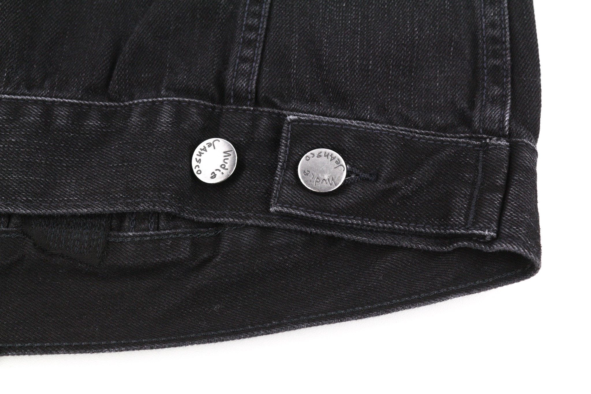 Nudie Jeans BILLY S Black Lotus Organic Polo Washed Jacket 81962 Size US S / EU 44-46 / 1 - 7 Thumbnail