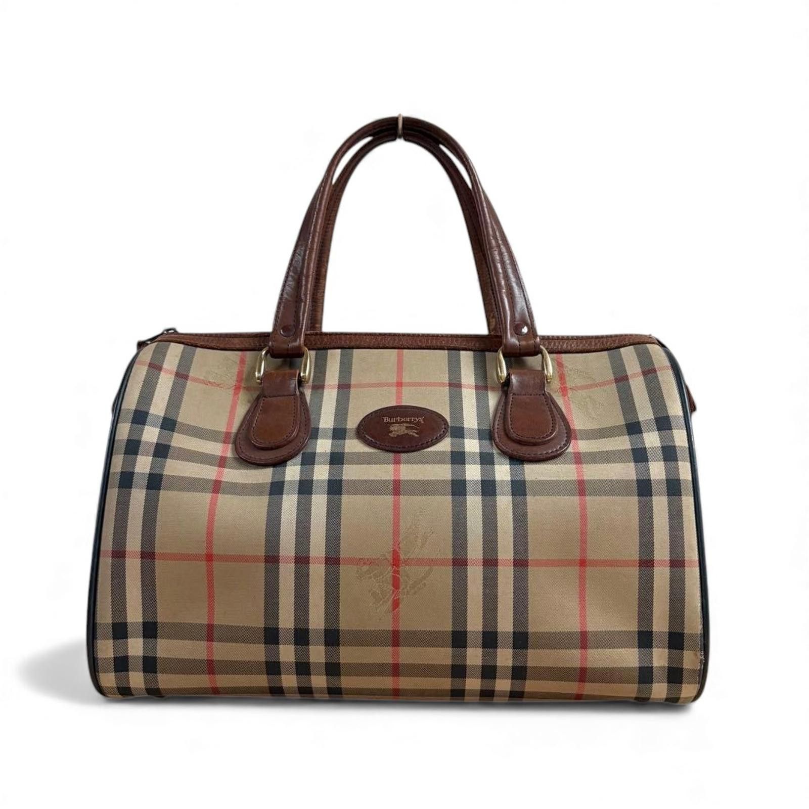 Burberry Burberry - Vintage Checkered Handbag Leather Handles Size ONE SIZE - 2 Thumbnail