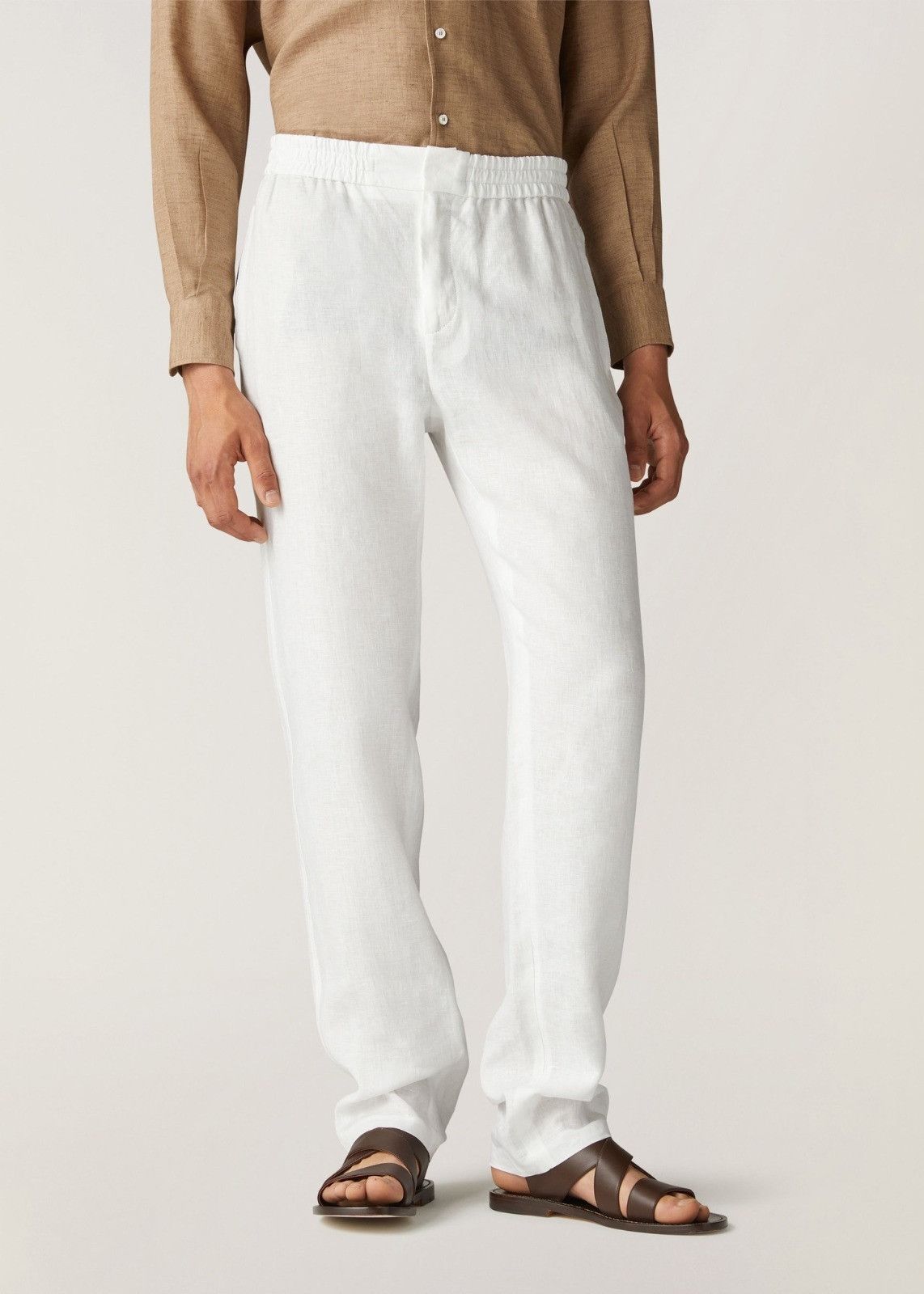 Loro Piana o1srvl11e1024 Gadd Leisure Pant in White Size US 36 / EU 52 - 4 Thumbnail