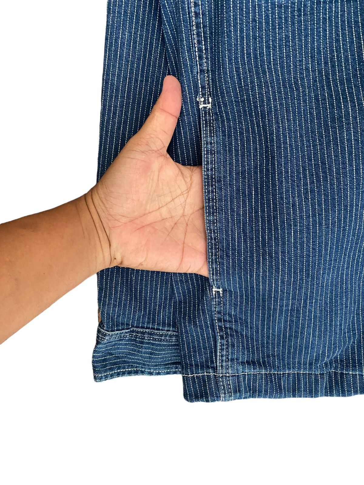 Uniqlo Rare UNIQLO Wabash Stripes Chore Denim Jacket sz M Size US M / EU 48-50 / 2 - 6 Thumbnail
