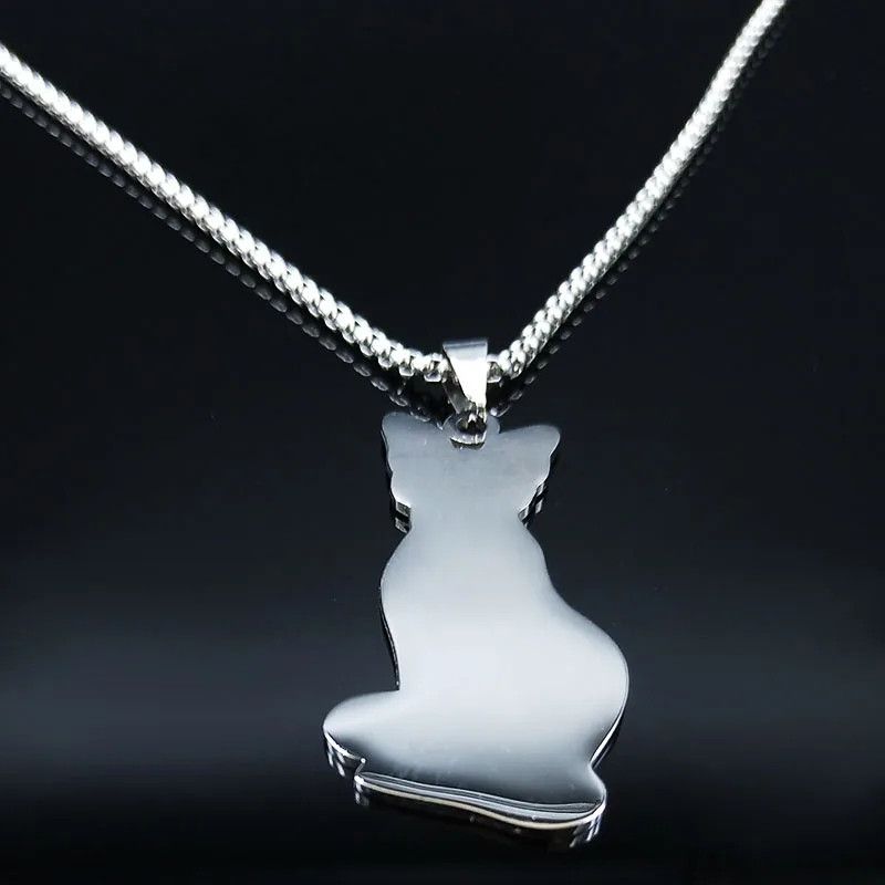 Jewelry Canadian Hairless Sphynx Cat Pendant Necklace Emblem Size ONE SIZE - 3 Thumbnail