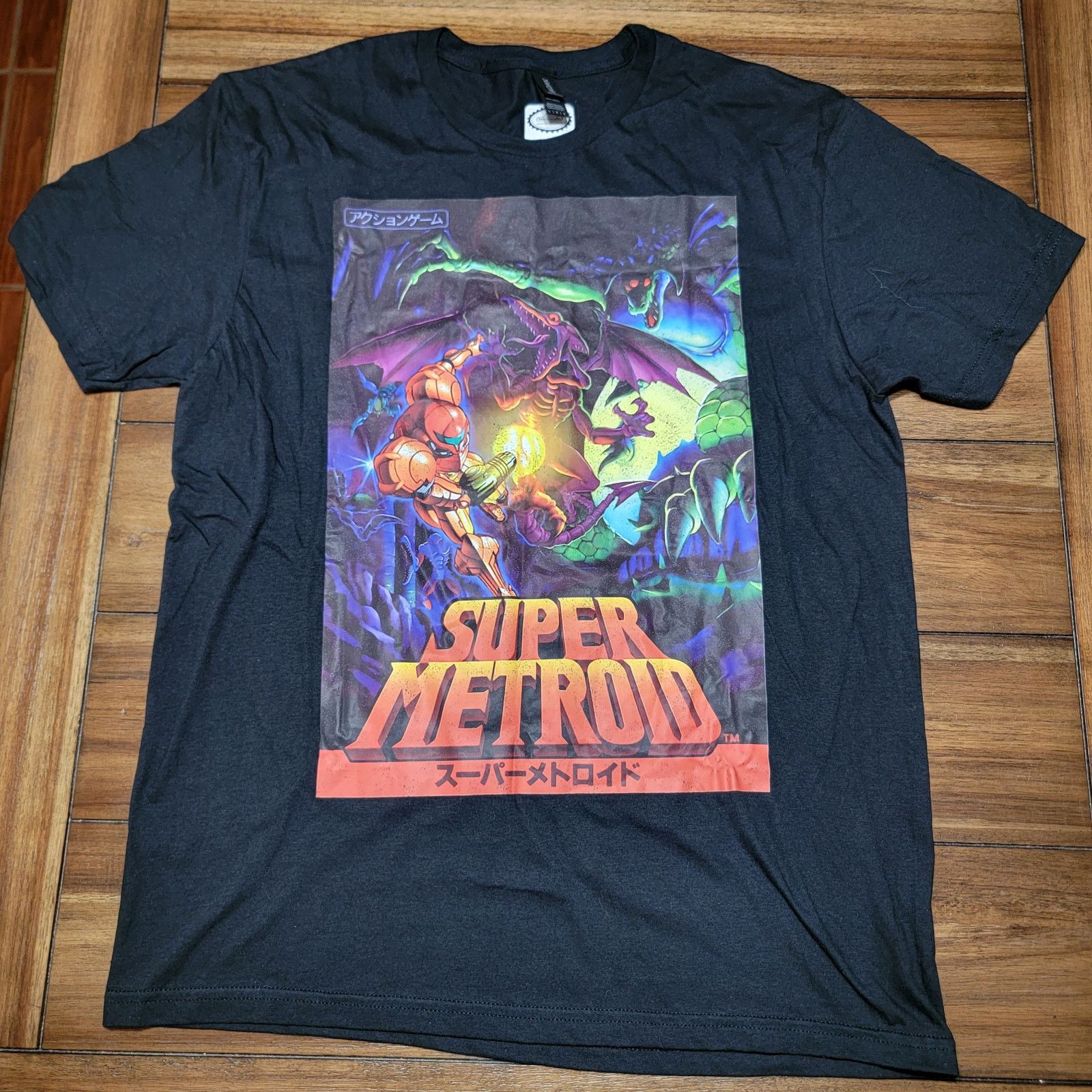Gildan Official Nintendo Super Metroid Unisex Tee (Gildan) - Large Size US L / EU 52-54 / 3 - 1 Thumbnail