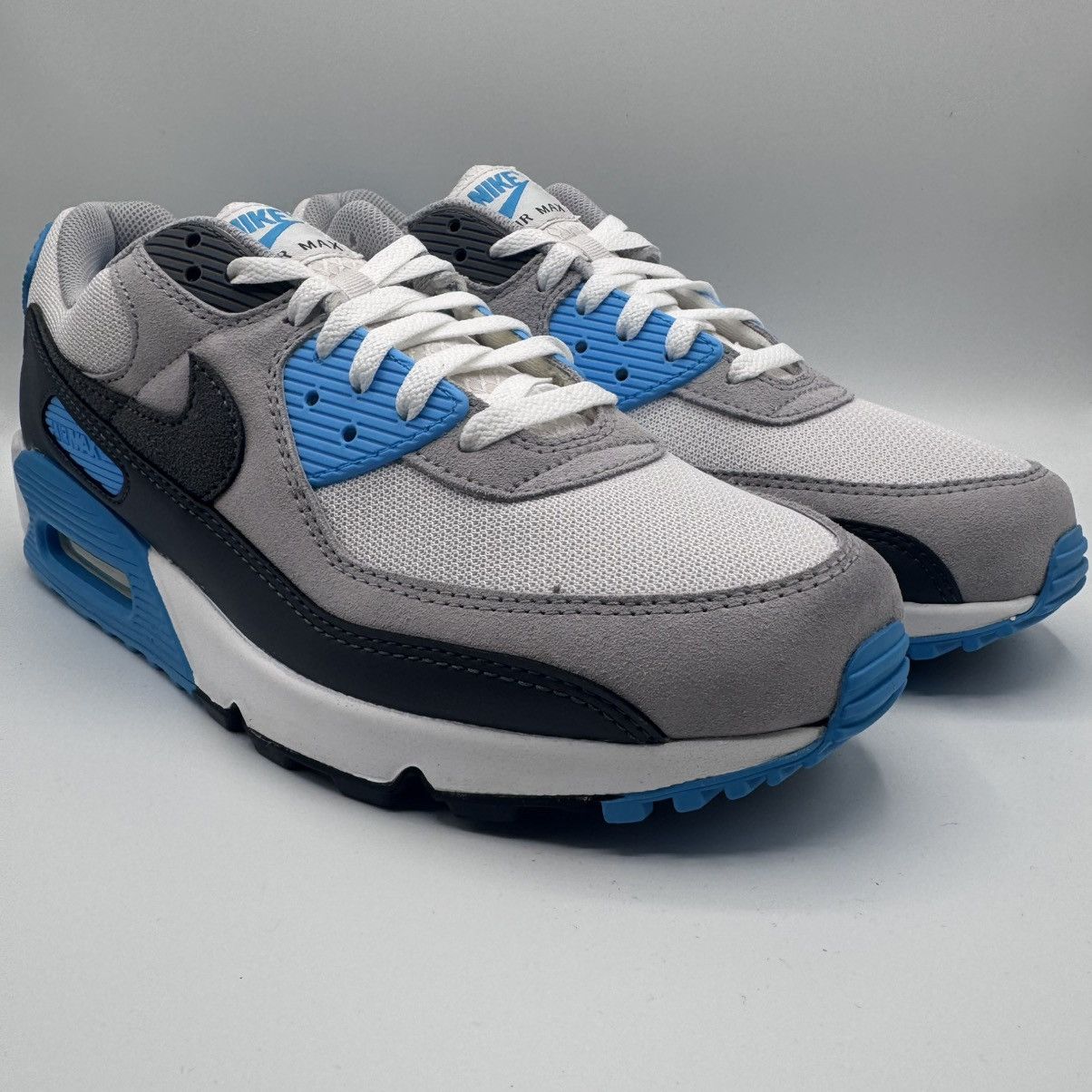 Nike Nike Air Max 90 Men's Size 11.5 Blue White Grey Size US 11.5 / EU 44-45 - 1 Thumbnail