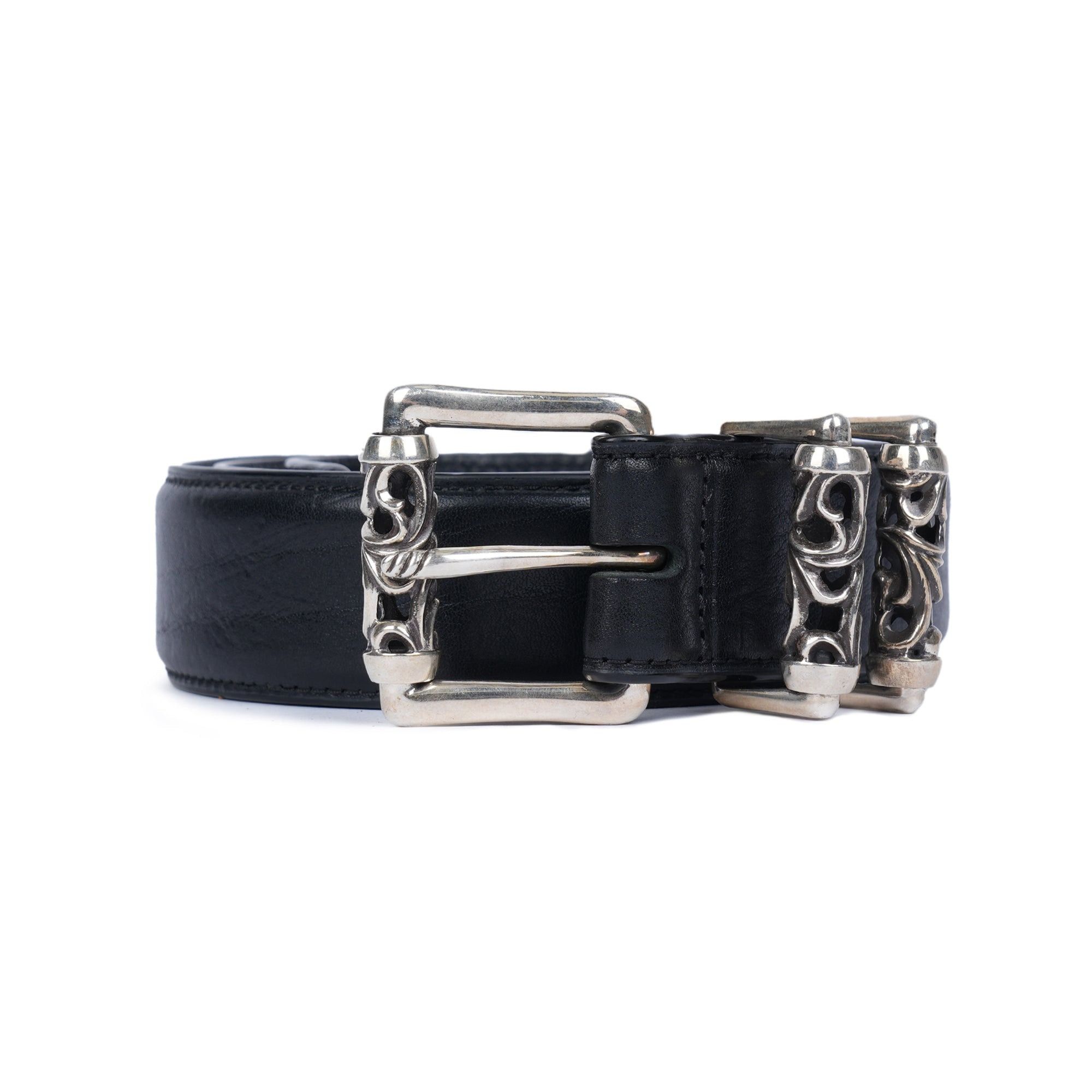 Chrome Hearts BLACK ROLLER BELT Size 36 - 1 Thumbnail