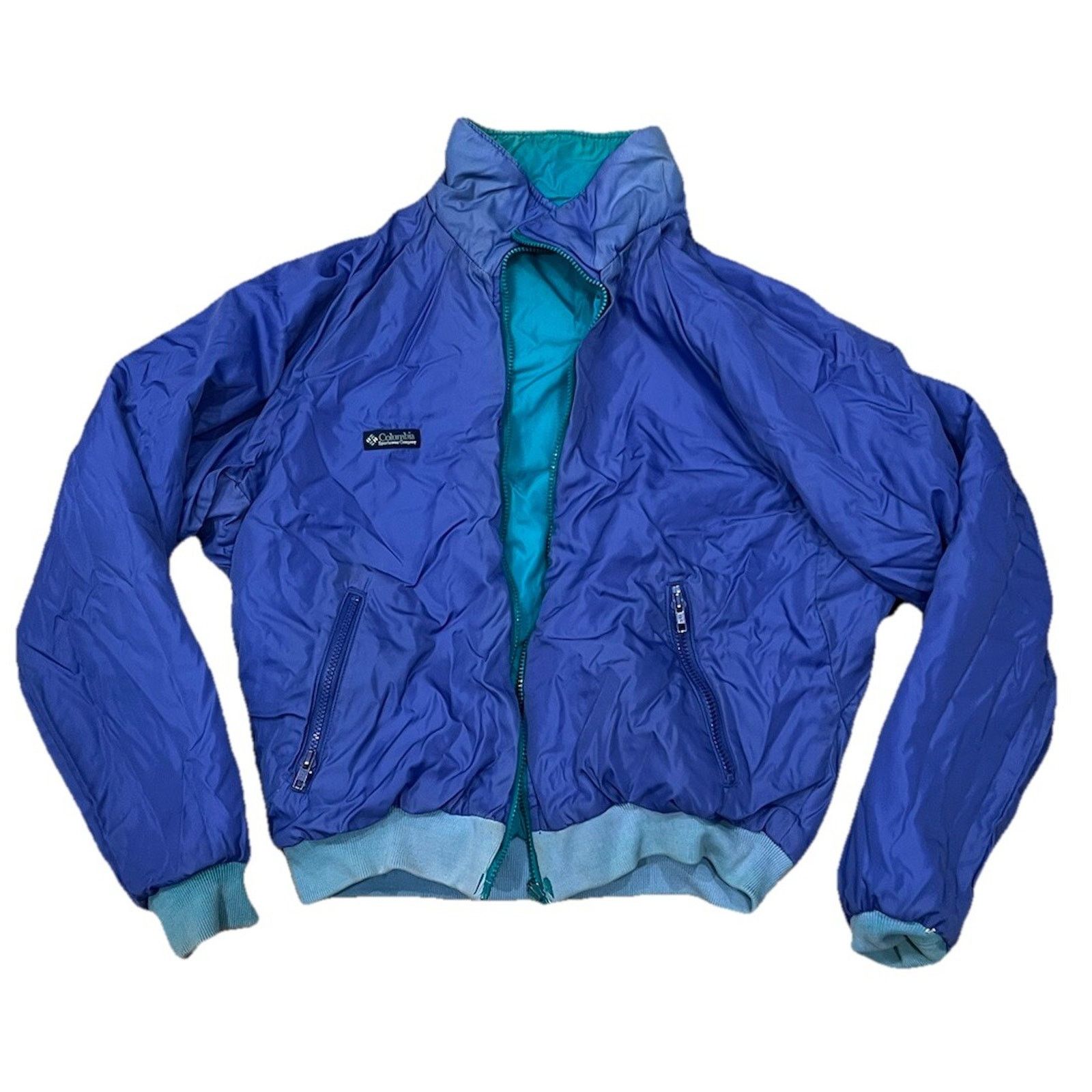 Columbia Columbia Sportswear Company Purple Teal Puffer Jacket Size US L / EU 52-54 / 3 - 3 Thumbnail